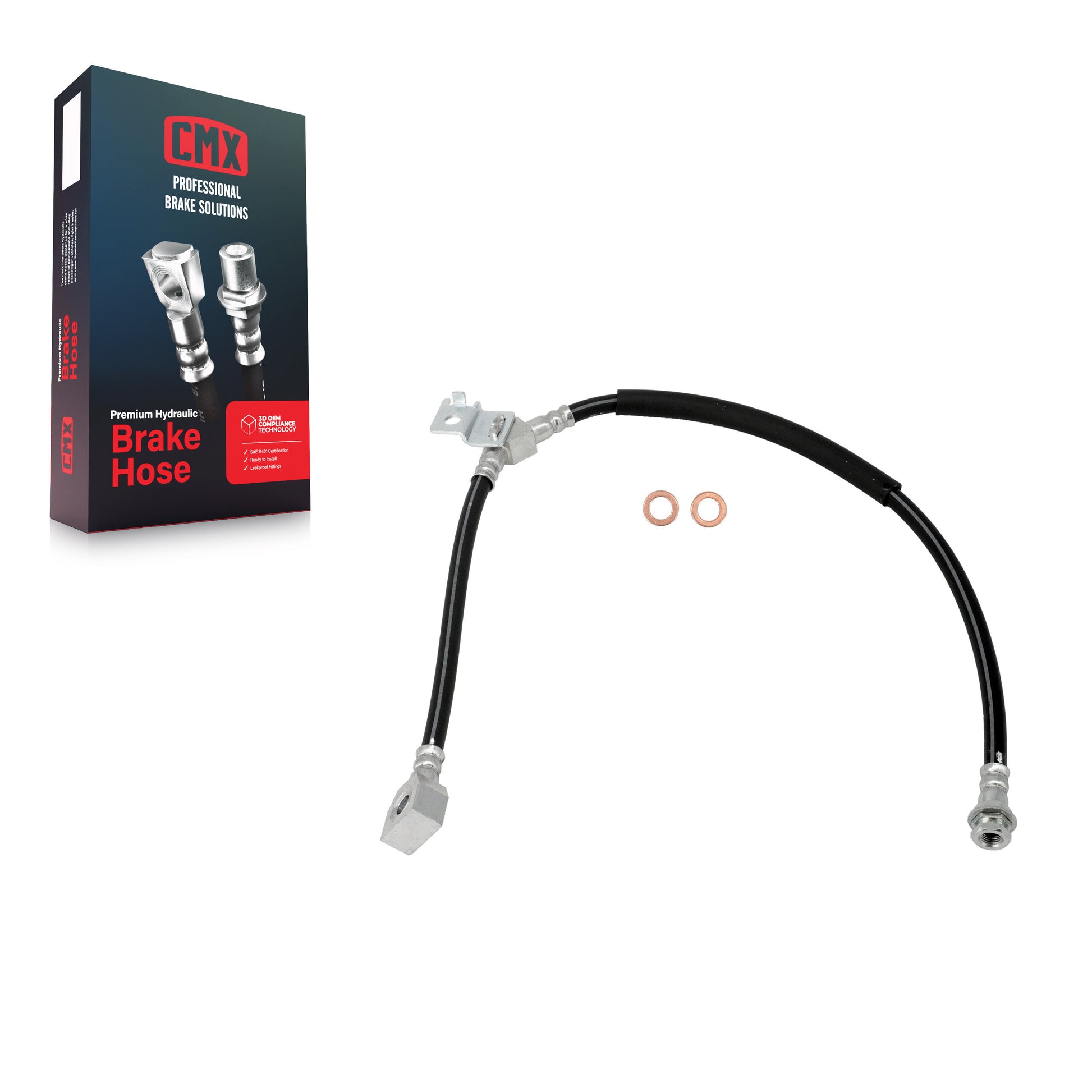 CMX 12-H380376 Brake Hydraulic Hose for 1995-2005 Ford Explorer Sport Trac, Ford Explorer Sport, Mercury Mountaineer - Rear Left