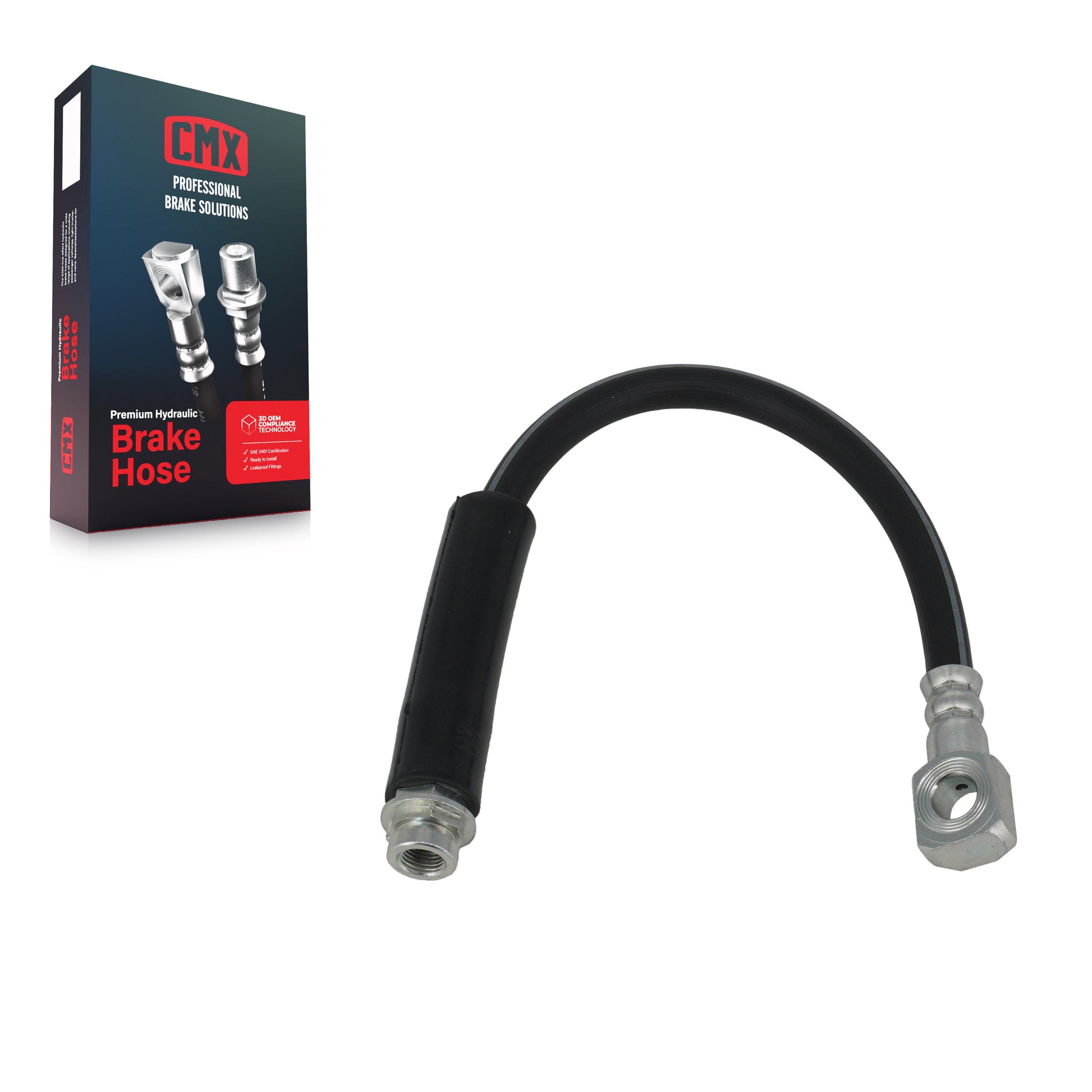 CMX 12-H380467 Brake Hydraulic Hose for 1993-2005 Chevrolet Classic, Oldsmobile Alero, Pontiac Grand Am - Front