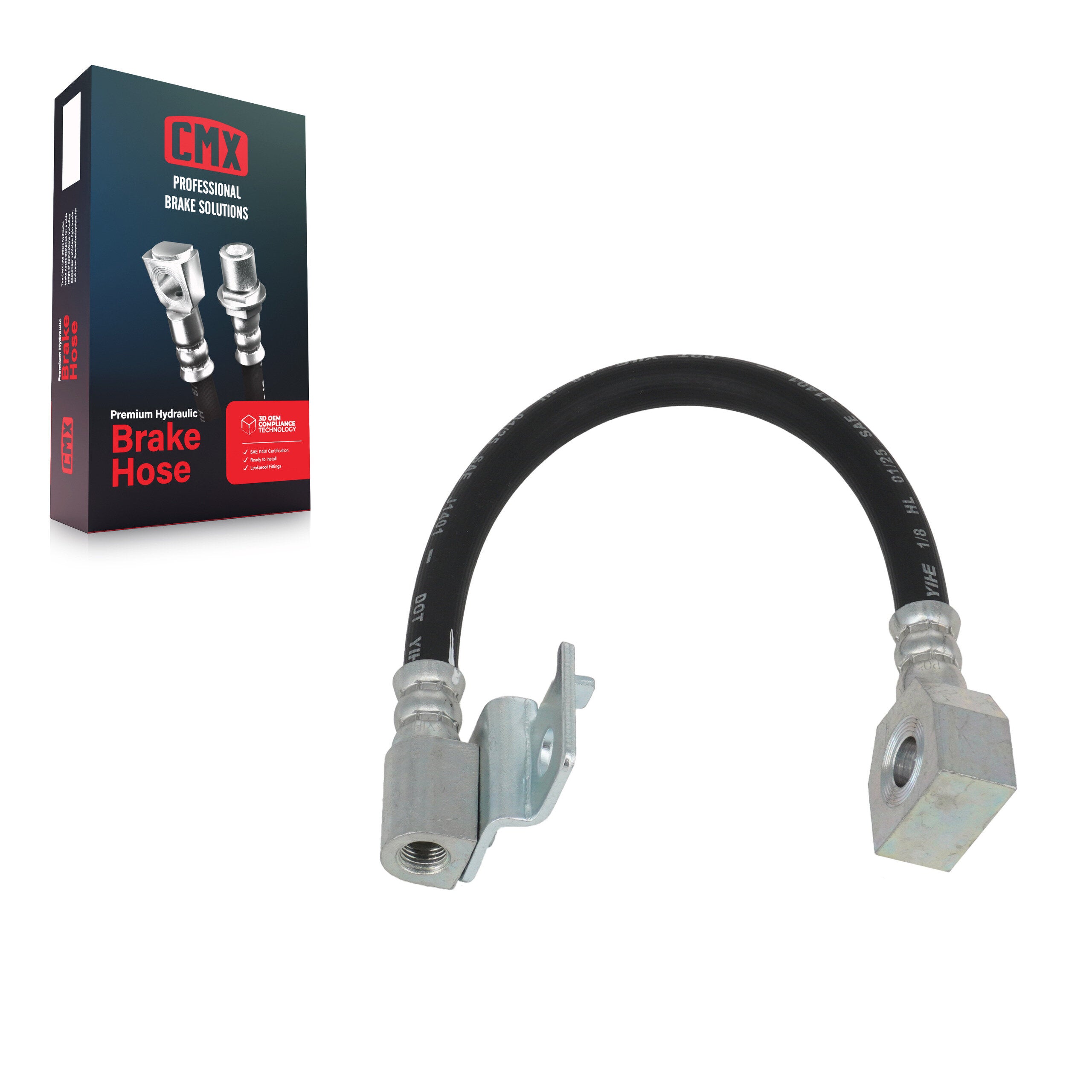 CMX 12-H380528 Brake Hydraulic Hose for 1995-2005 Ford Explorer Sport Trac, Ford Explorer Sport, Mercury Mountaineer - Rear Right