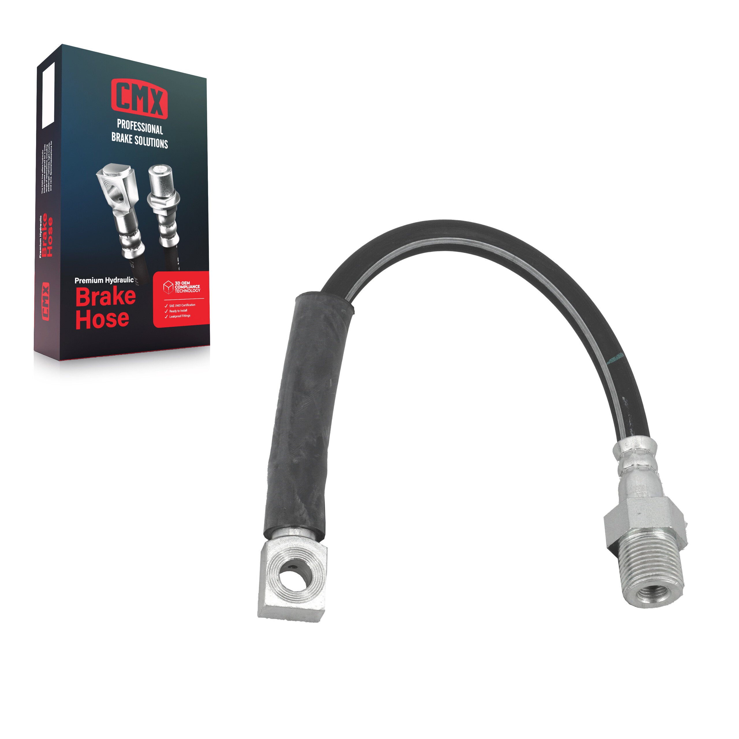 CMX 12-H38107 Brake Hydraulic Hose for 1982-1991 Chevrolet LLV, Chevrolet S10, Chevrolet S10 Blazer - Front