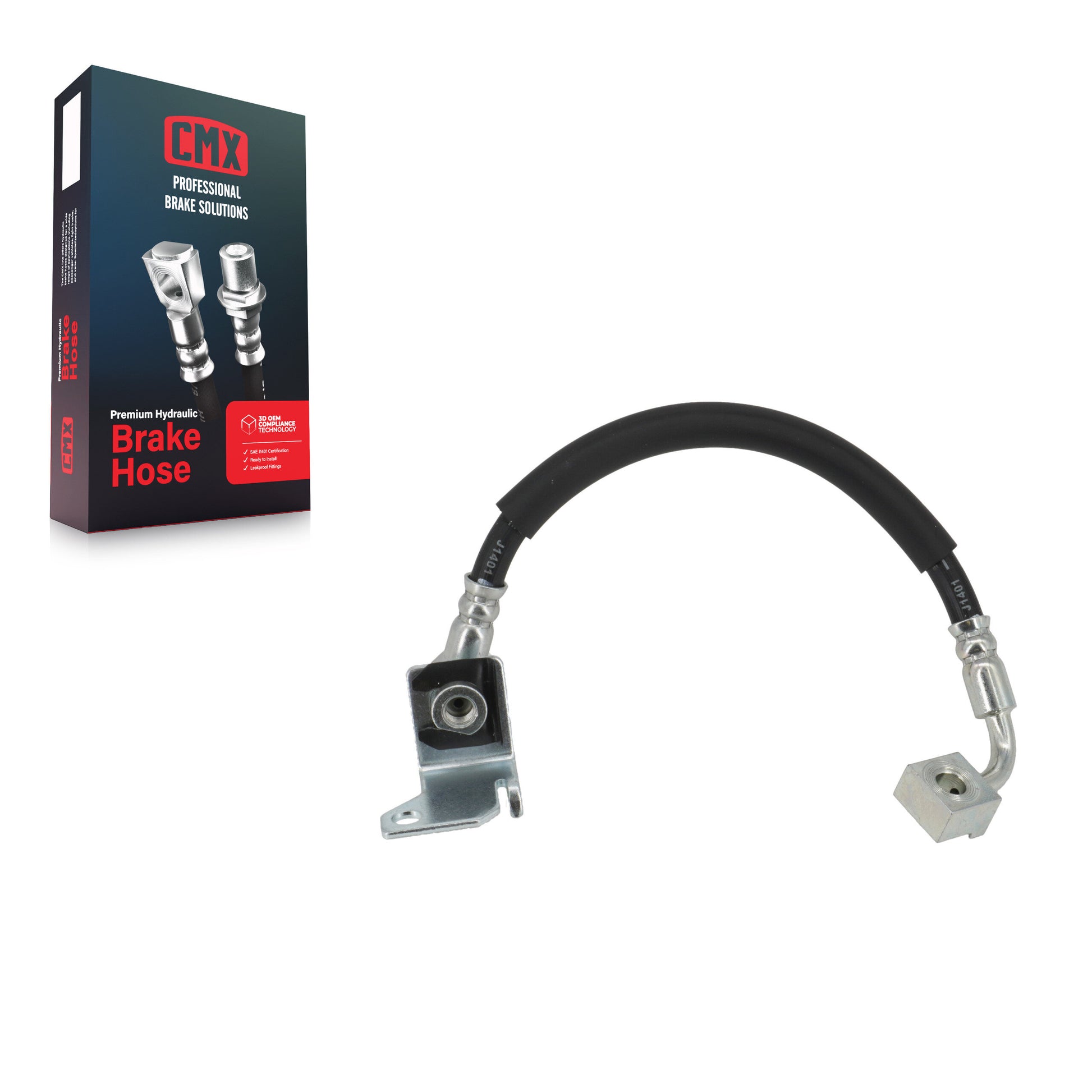 CMX 12-H381157 Brake Hydraulic Hose for 1996-2011 Mazda B4000, Ford Ranger, Ford Explorer - Front Right