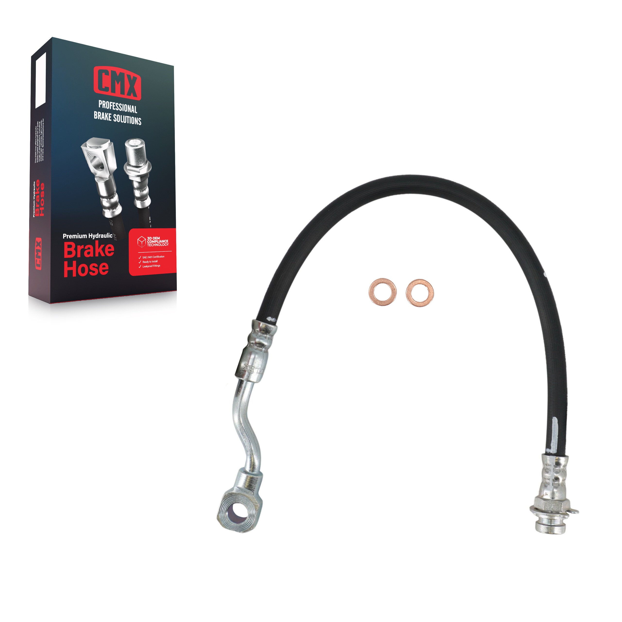CMX 12-H381273 Brake Hydraulic Hose for 1999-2007 Chevrolet Silverado 1500 Classic, GMC Sierra 1500 Classic, Chevrolet Silverado 1500 - Rear Left