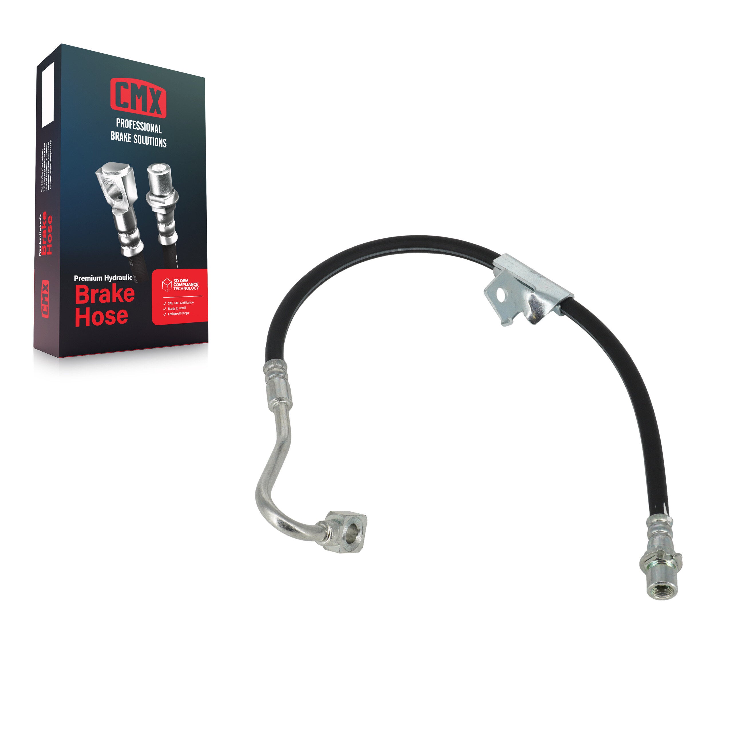 CMX 12-H381343 Brake Hydraulic Hose for 2000-2005 GMC Jimmy, Chevrolet S10, GMC Sonoma - Front Right