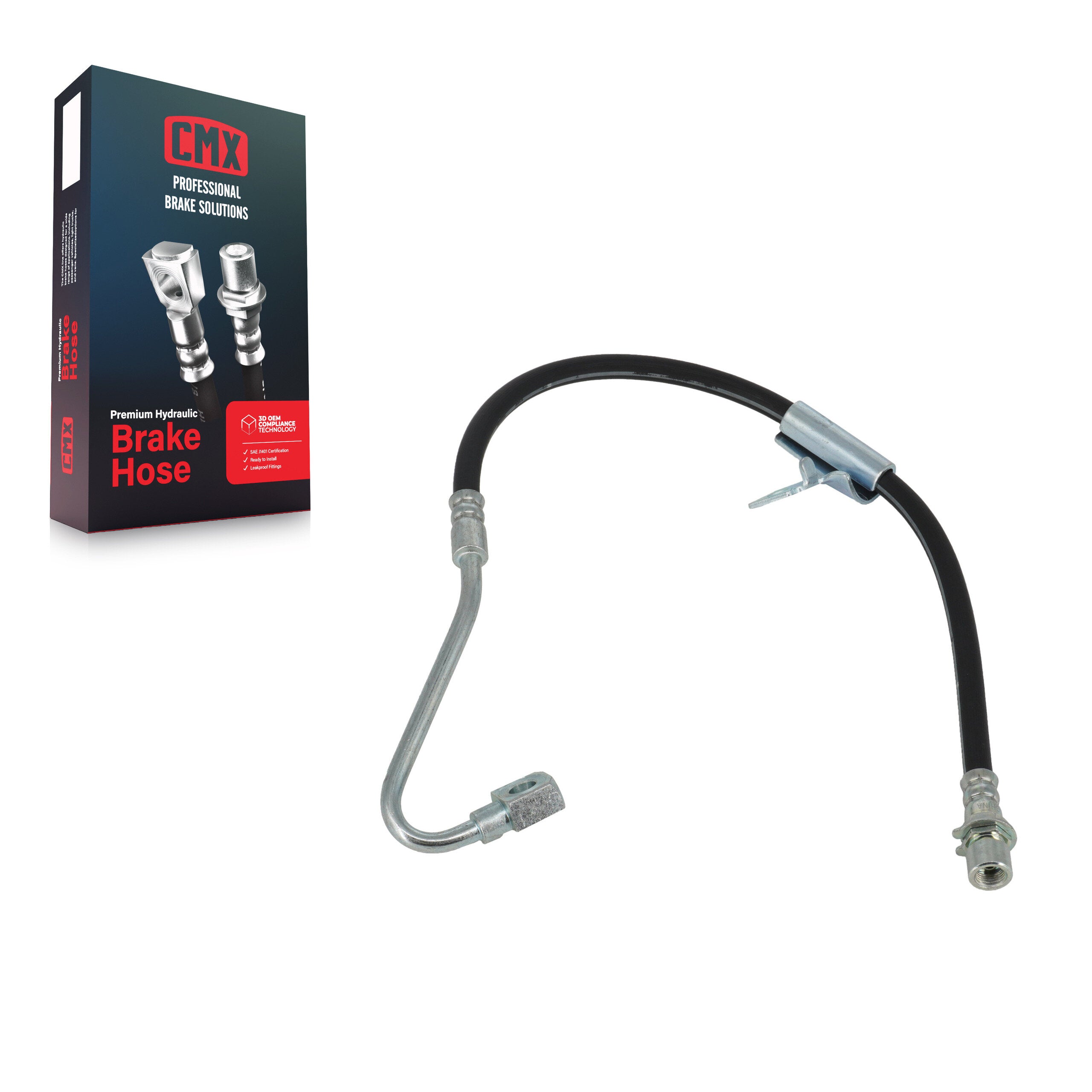 CMX 12-H381344 Brake Hydraulic Hose for 2000-2005 GMC Jimmy, Chevrolet S10, GMC Sonoma - Front Left