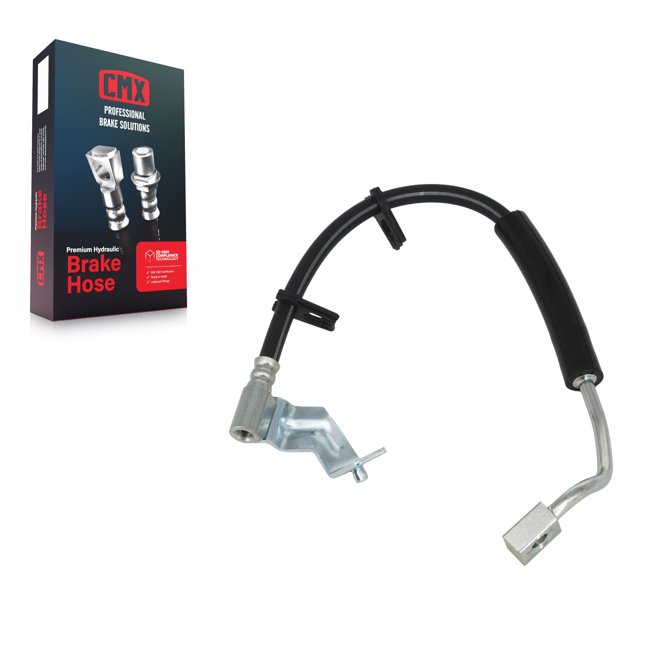 CMX 12-H381365 Brake Hydraulic Hose for 1997-2004 Ford F-150 Heritage, Ford Expedition, Lincoln Navigator - Front Left