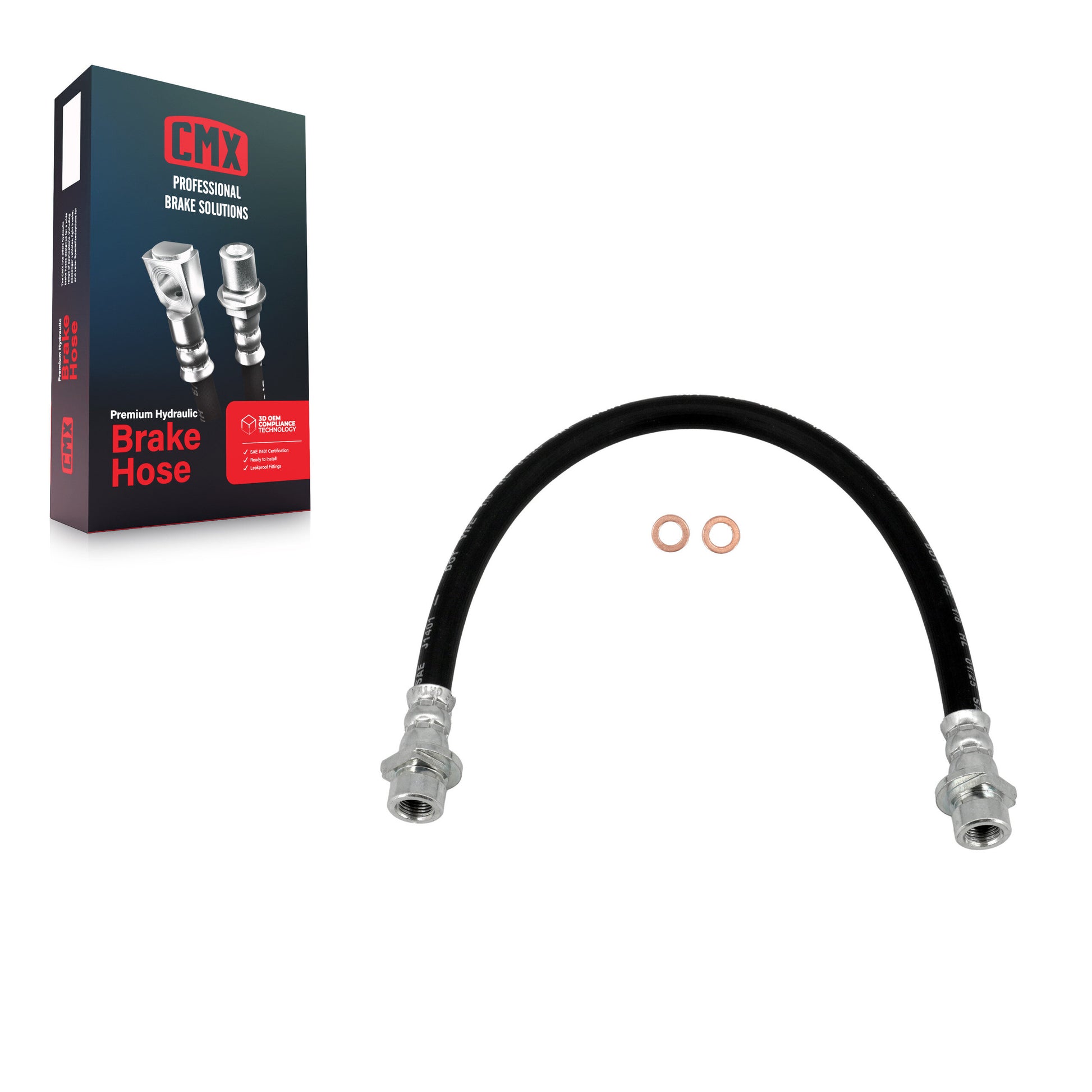 CMX 12-H620019 Brake Hydraulic Hose for 2001-2008 Honda Pilot, Acura MDX - Rear Inner