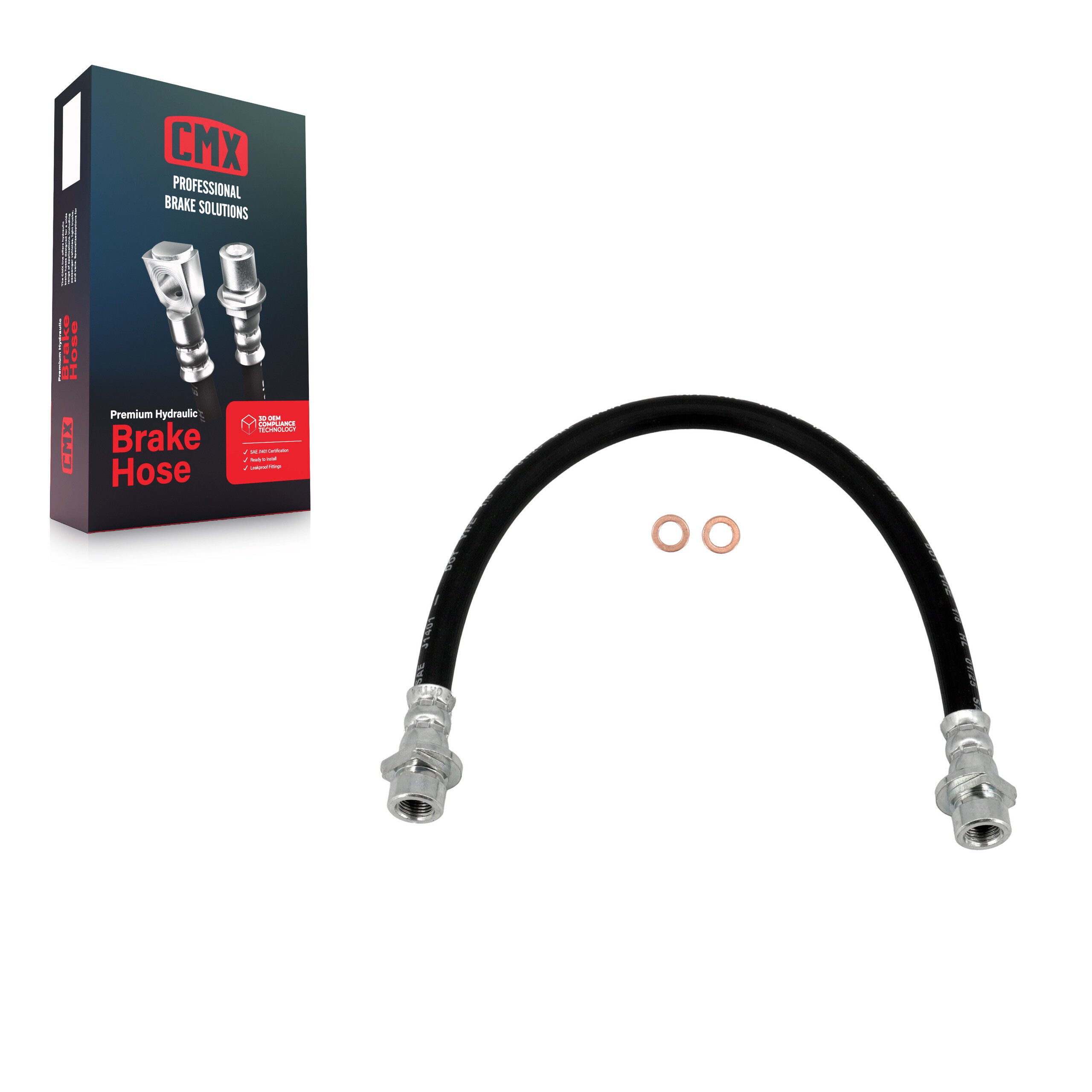 CMX 12-H620019 Brake Hydraulic Hose for 2001-2008 Honda Pilot, Acura MDX - Rear Inner