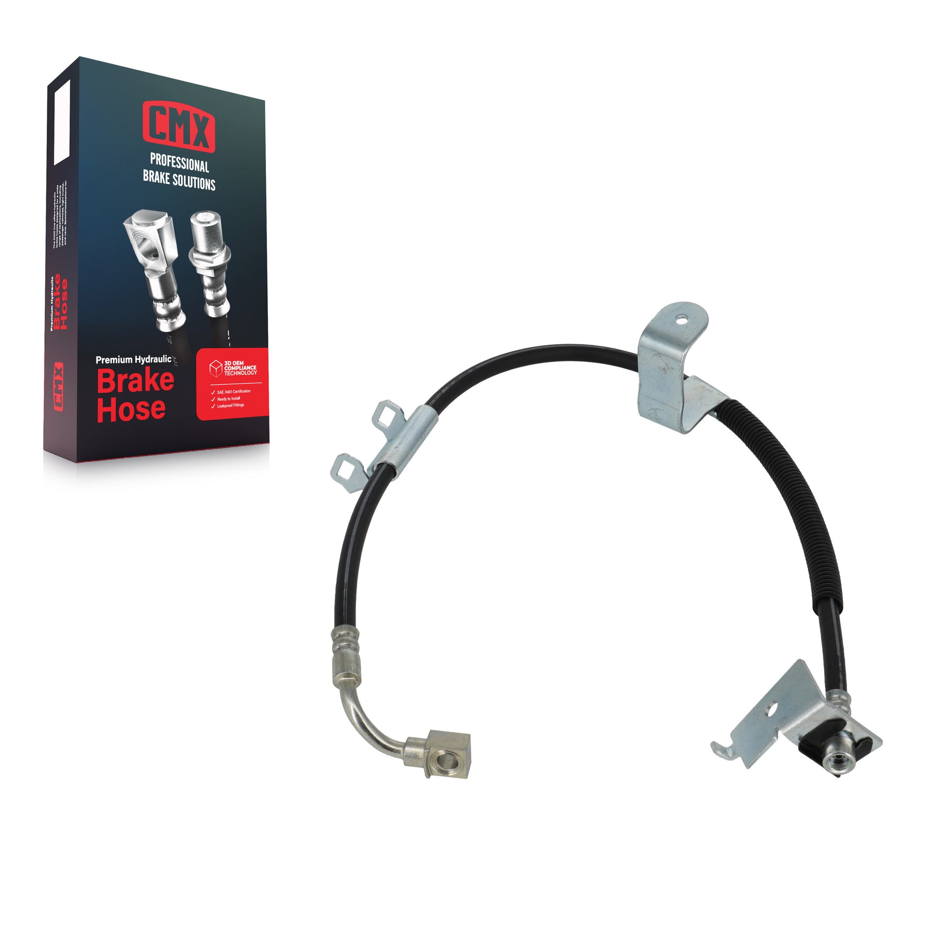 CMX 12-H620051 Brake Hydraulic Hose for 1999-2007 Chevrolet Silverado 1500 Classic, Chevrolet Silverado 1500 HD Classic, Chevrolet Silverado 2500 HD Classic - Front Left