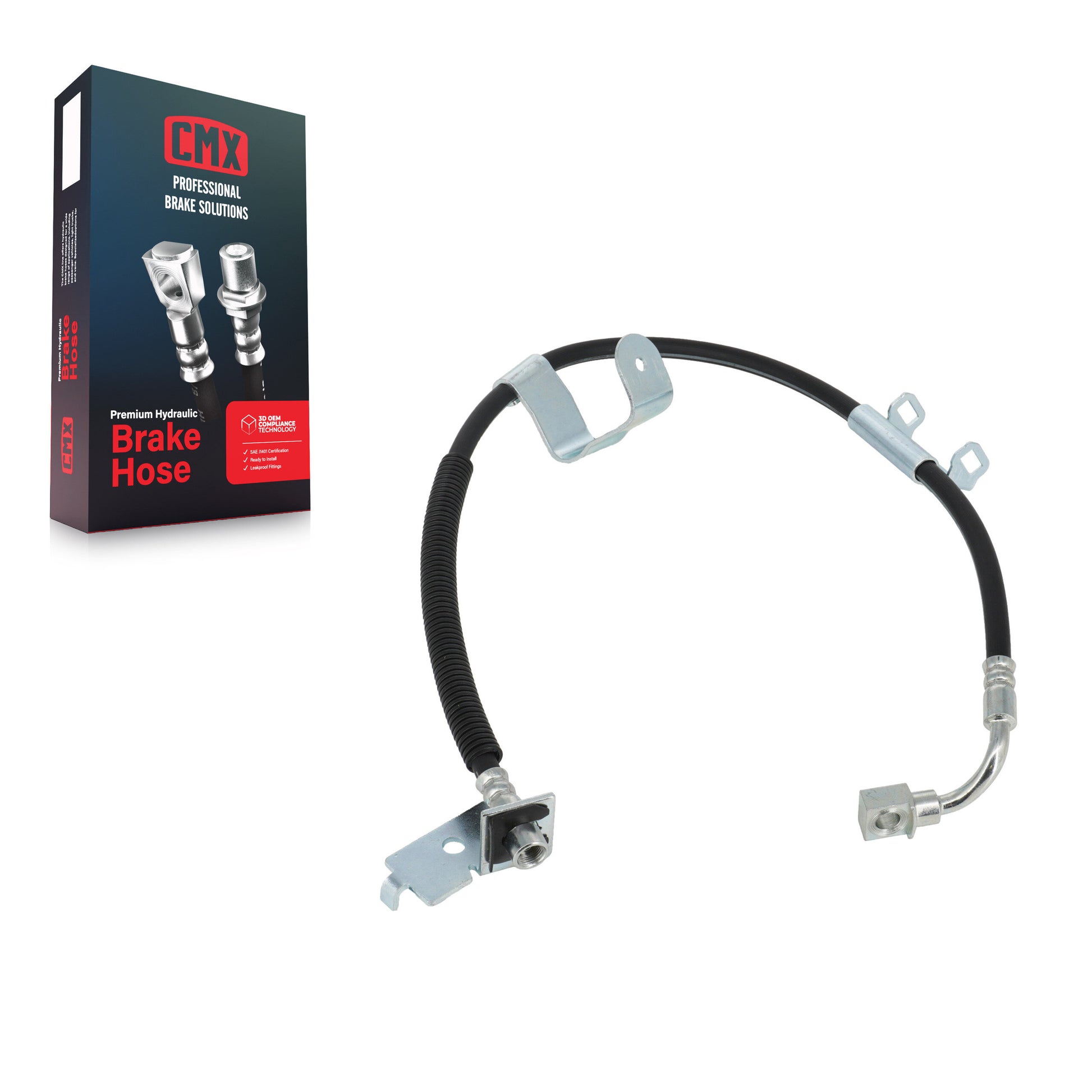 CMX 12-H620052 Brake Hydraulic Hose for 1999-2007 Chevrolet Silverado 1500 Classic, Chevrolet Silverado 1500 HD Classic, Chevrolet Silverado 2500 HD Classic - Front Right