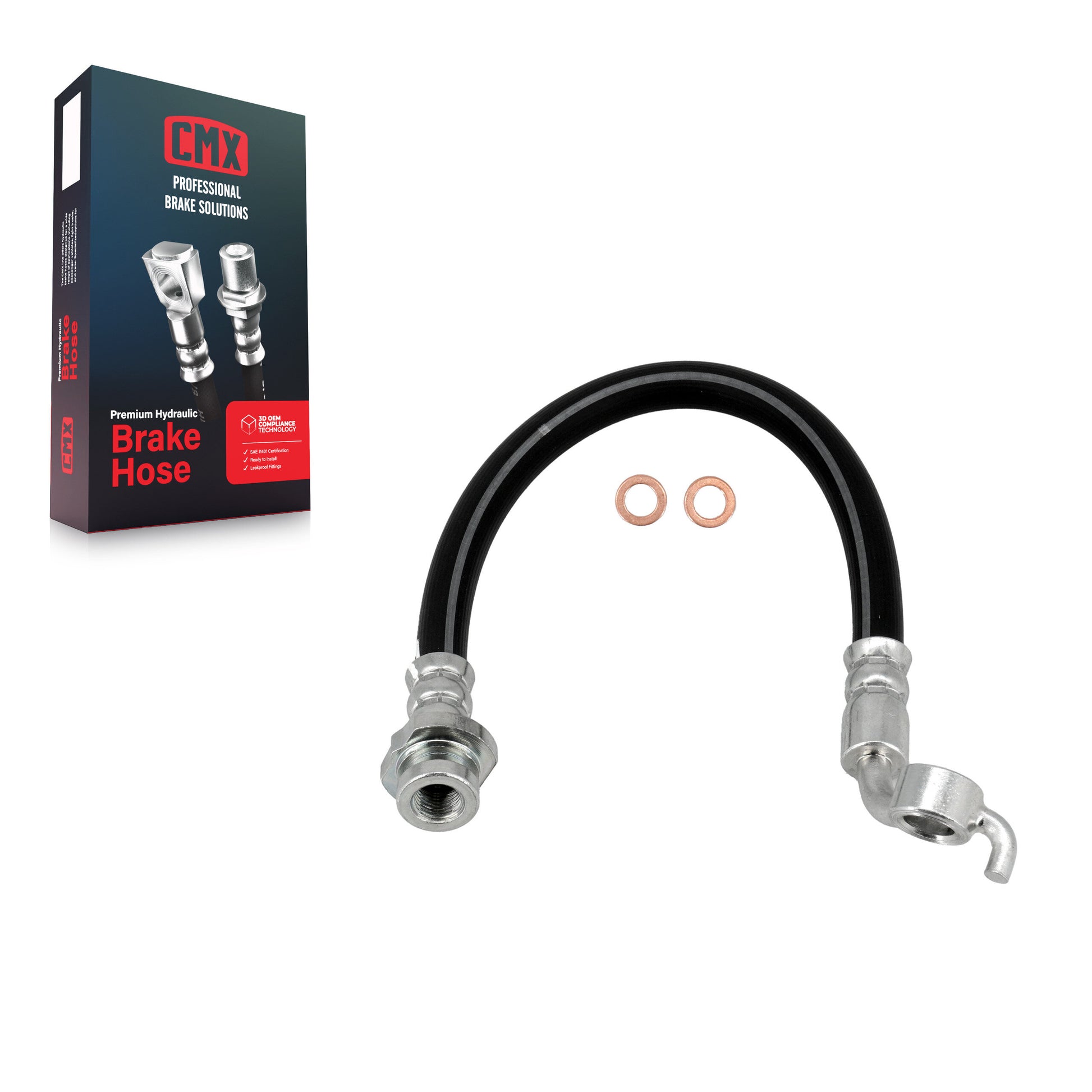 CMX 12-H620131 Brake Hydraulic Hose for 2002-2008 Nissan Maxima, Nissan Altima - Rear Right