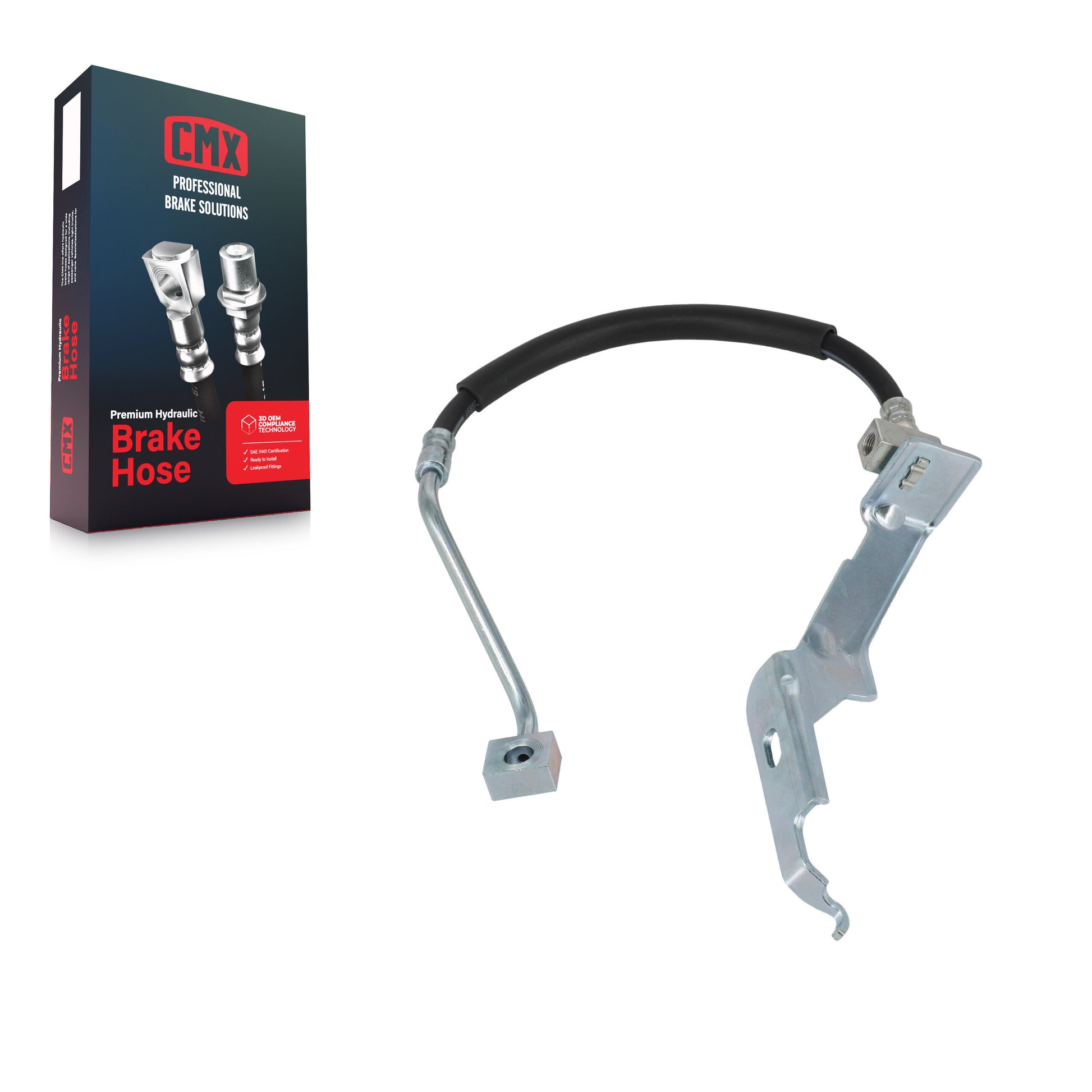 CMX 12-H620136 Brake Hydraulic Hose for 2001-2007 Chrysler Town & Country, Chrysler Voyager, Dodge Caravan - Front Left