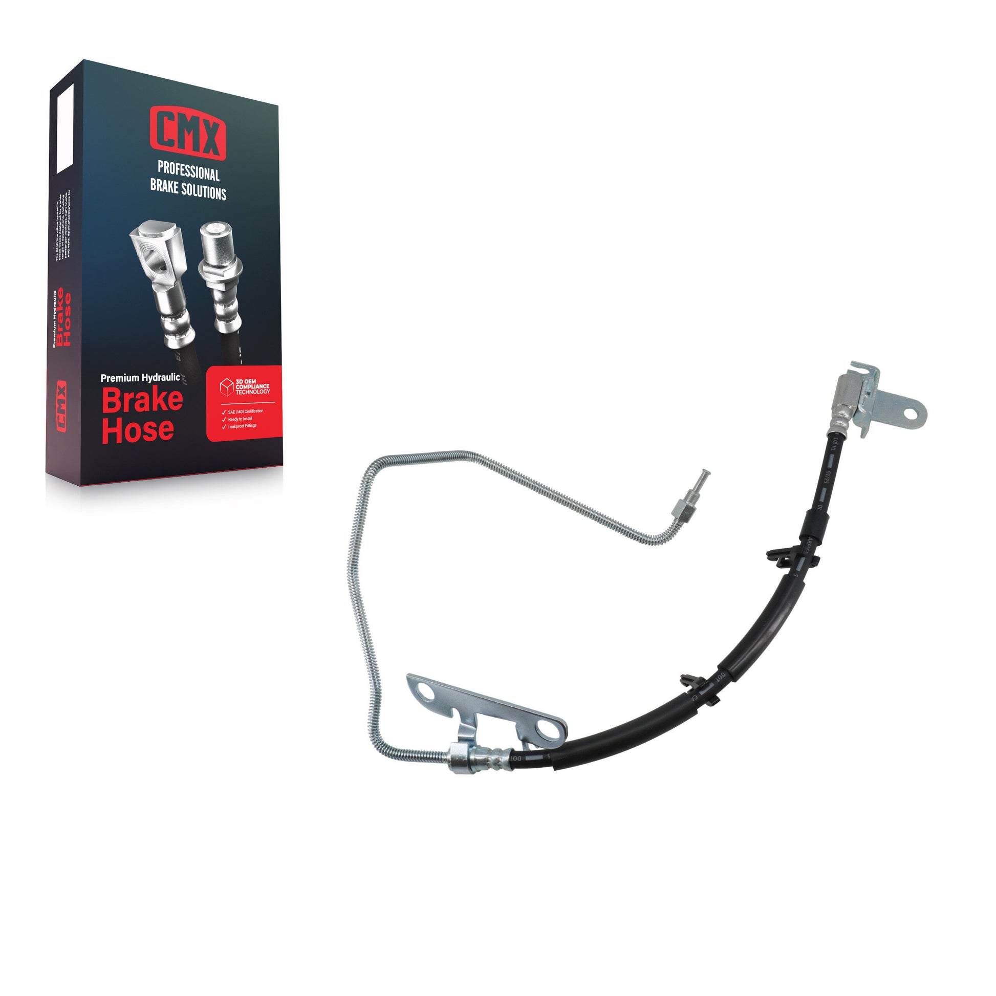 CMX 12-H620141 Brake Hydraulic Hose for 2001-2007 Chrysler Town & Country, Chrysler Voyager, Dodge Caravan - Rear Right