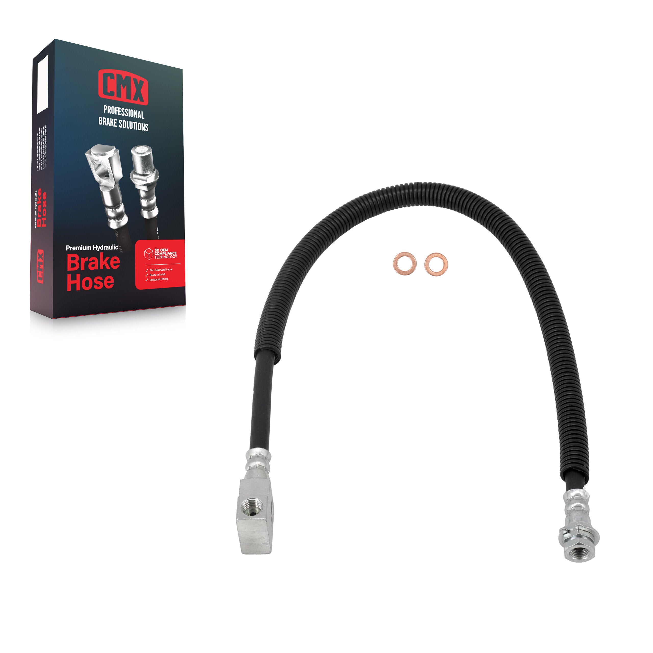 CMX 12-H620179 Brake Hydraulic Hose for 2002-2006 Dodge Ram 1500 - Rear Center