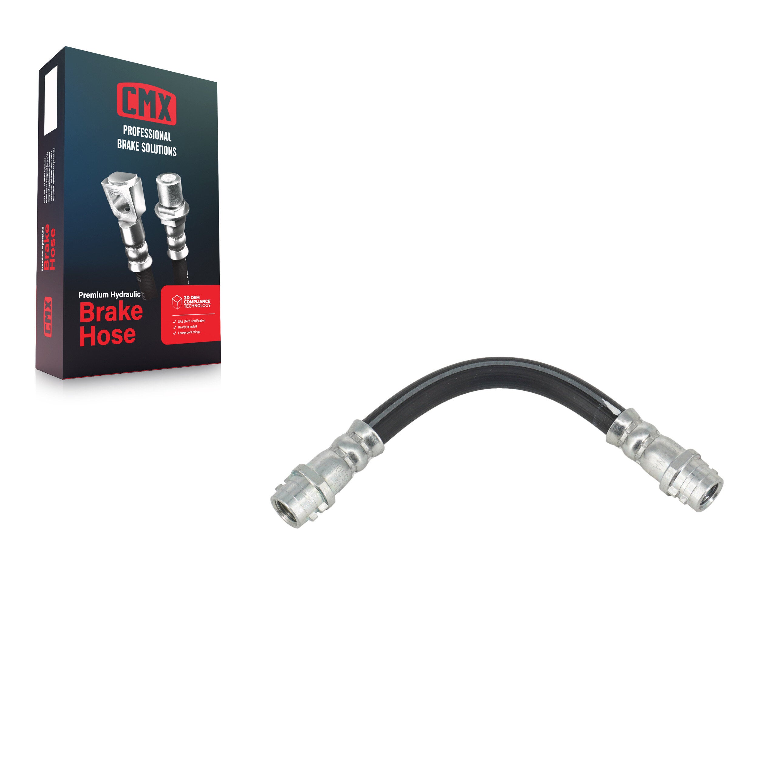CMX 12-H620210 Brake Hydraulic Hose for 1998-2011 Volkswagen Golf, Volkswagen Golf City, Volkswagen Jetta - Rear Inner, Rear