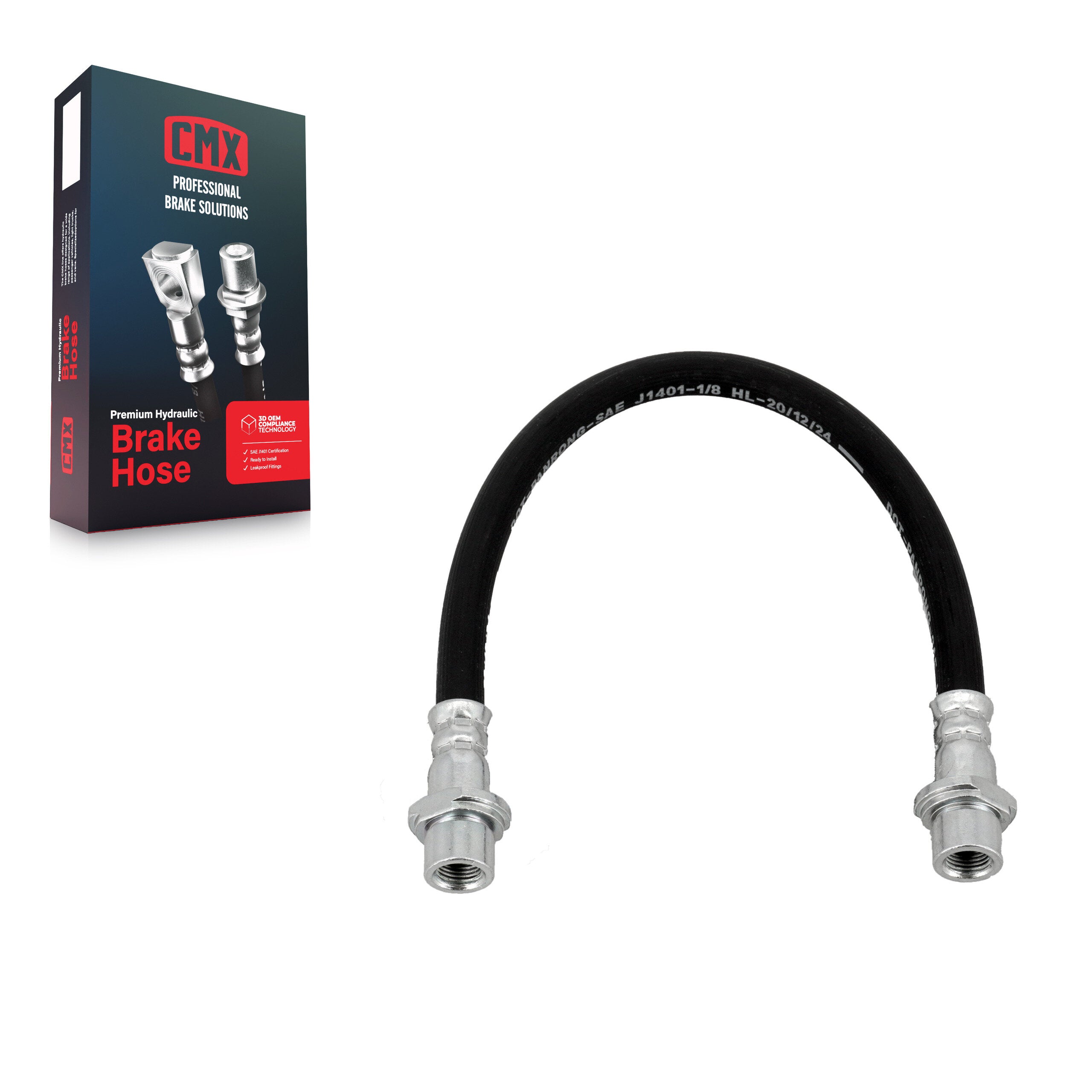 CMX 12-H620240 Brake Hydraulic Hose for 2000-2020 Lexus GX460, Toyota 4Runner, Toyota FJ Cruiser - Rear Inner, Rear