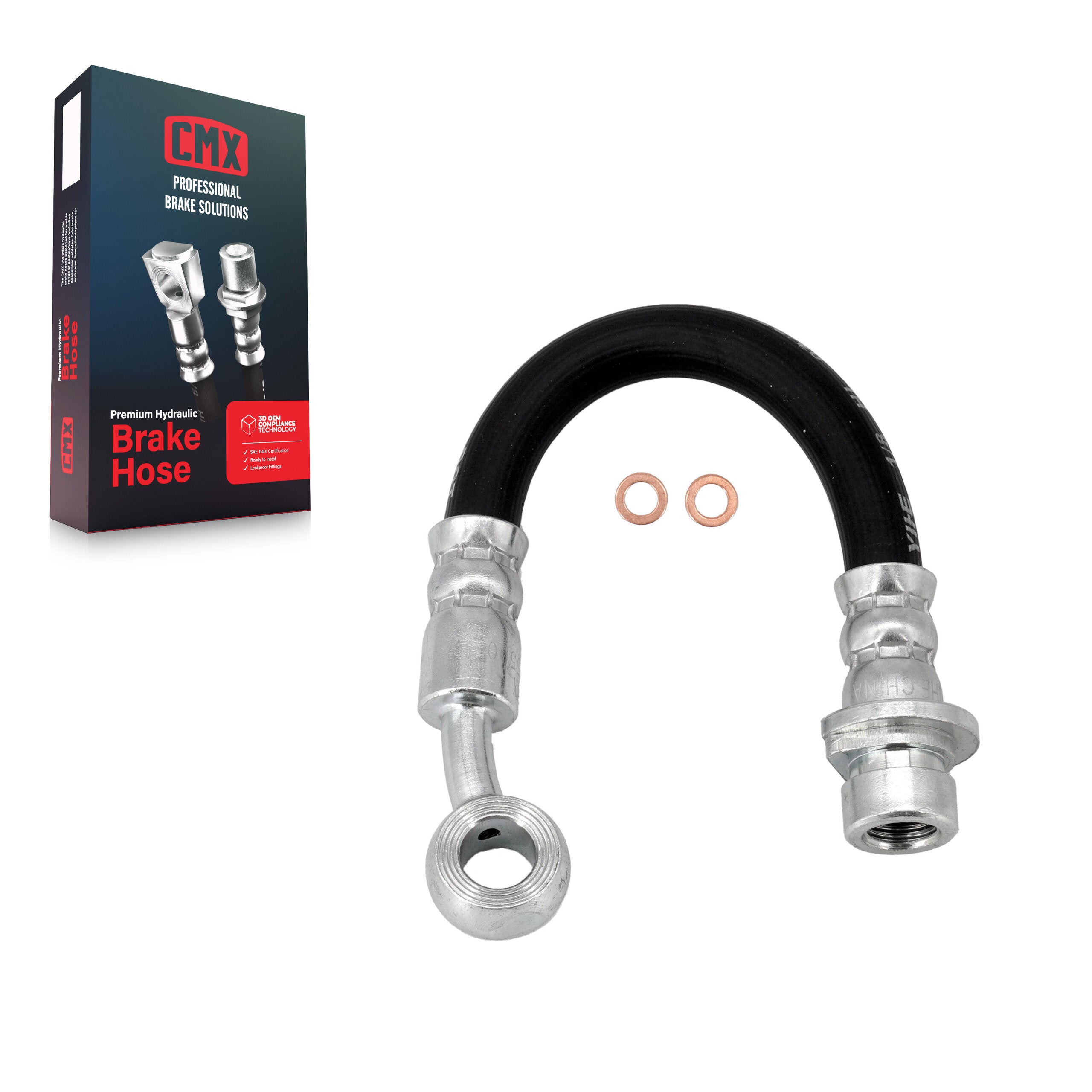 CMX 12-H620327 Brake Hydraulic Hose for 2001-2008 Honda Pilot, Acura MDX - Rear Outer