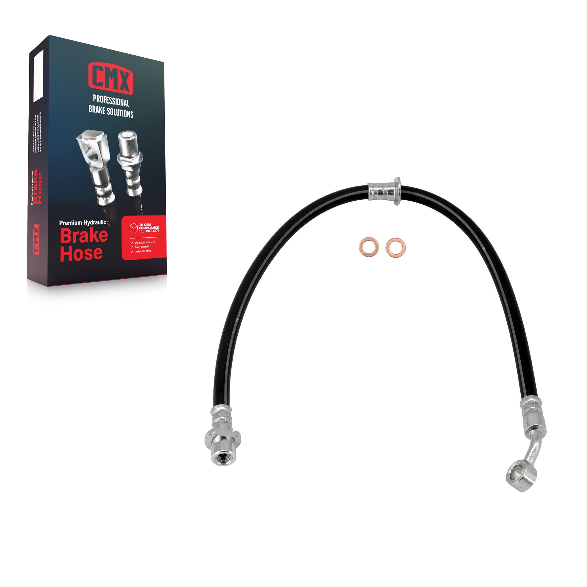CMX 12-H620398 Brake Hydraulic Hose for 2002-2006 Honda CR-V - Front Right