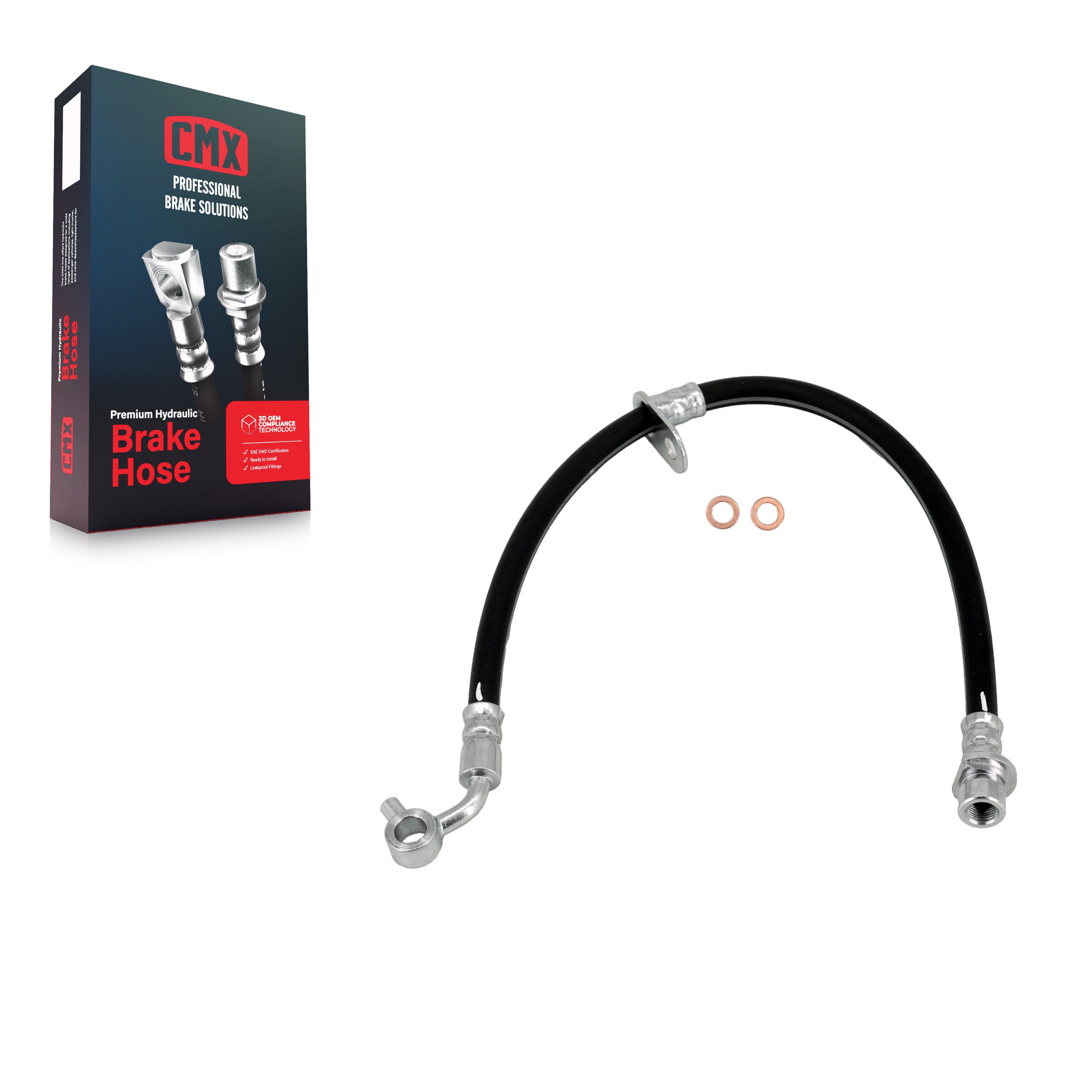 CMX 12-H620409 Brake Hydraulic Hose for 2002-2004 Honda CR-V - Rear