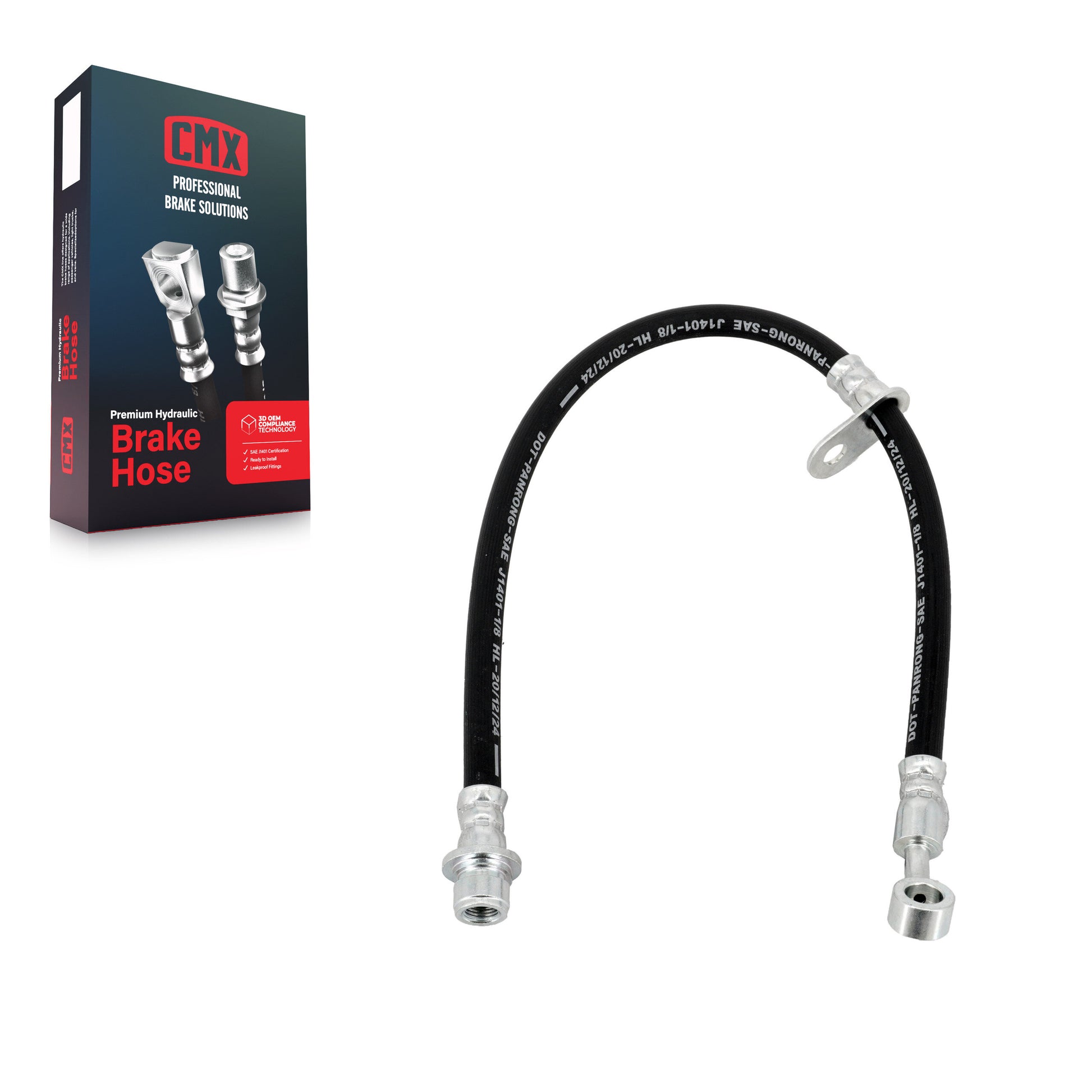 CMX 12-H620414 Brake Hydraulic Hose for 2003-2007 Honda Accord - Rear Right
