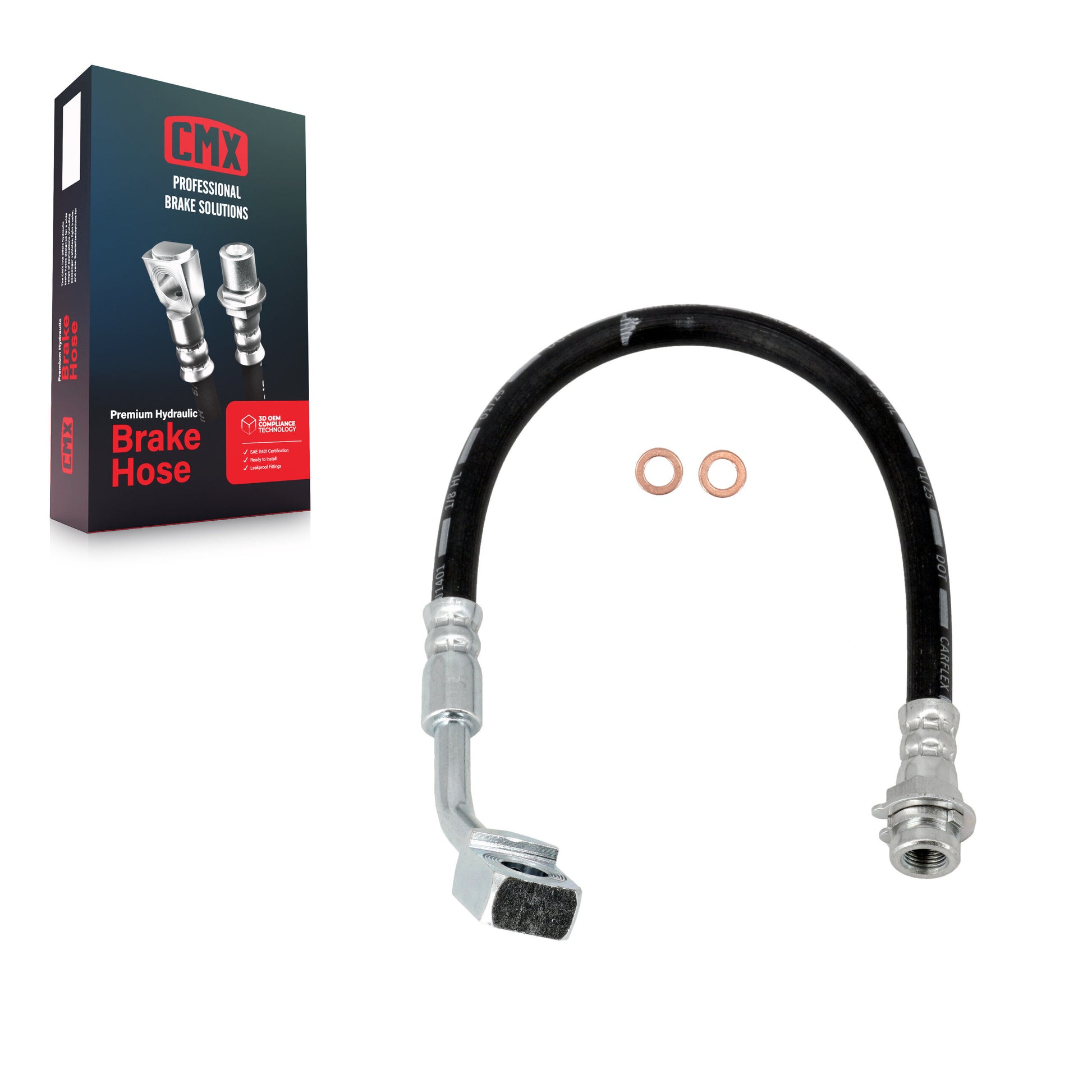 CMX 12-H620466 Brake Hydraulic Hose for 2005-2009 Pontiac Montana, Buick Terraza, Chevrolet Uplander - Front Left