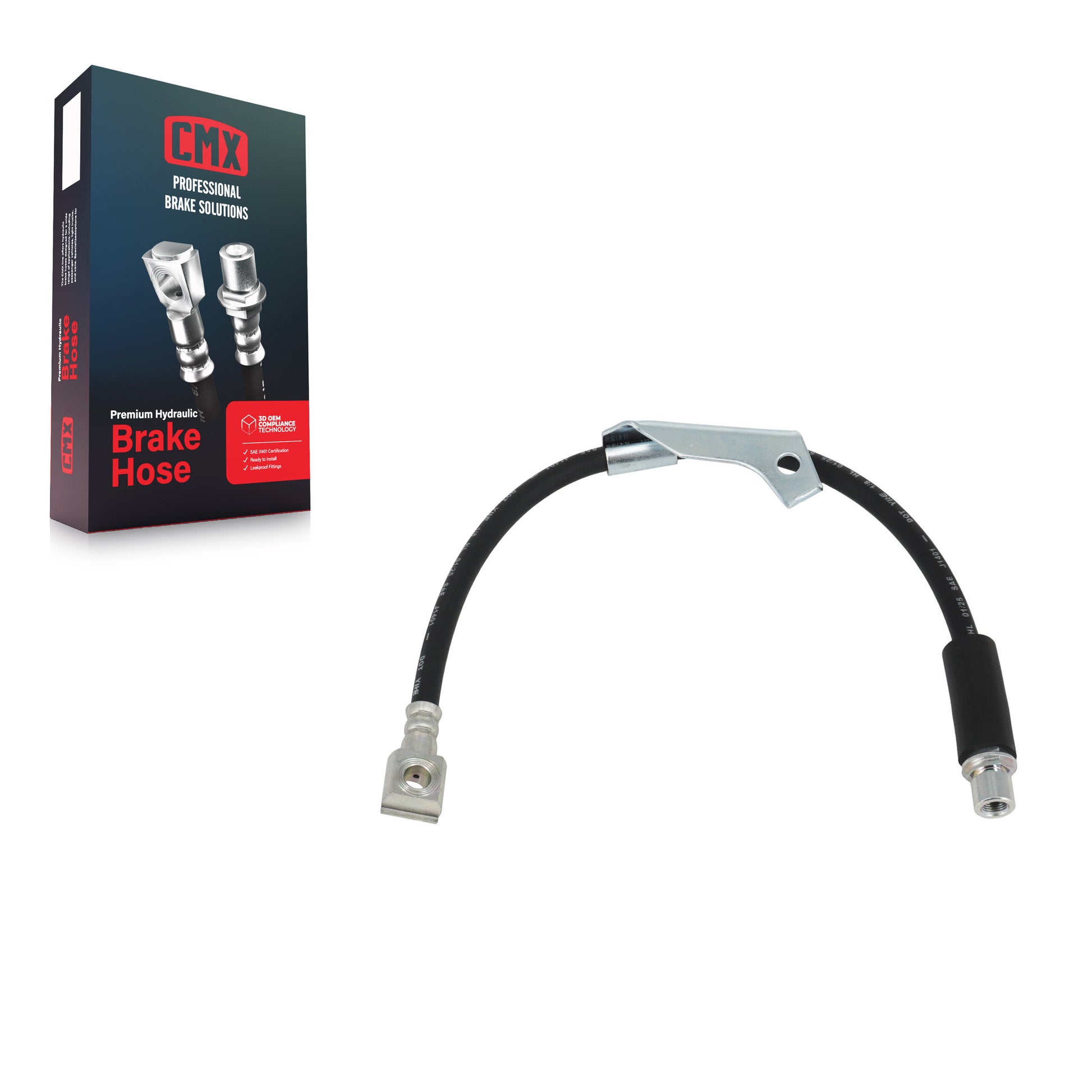CMX 12-H620469 Brake Hydraulic Hose for 2003-2007 Pontiac Torrent, Chevrolet Equinox, Saturn Vue - Front Right