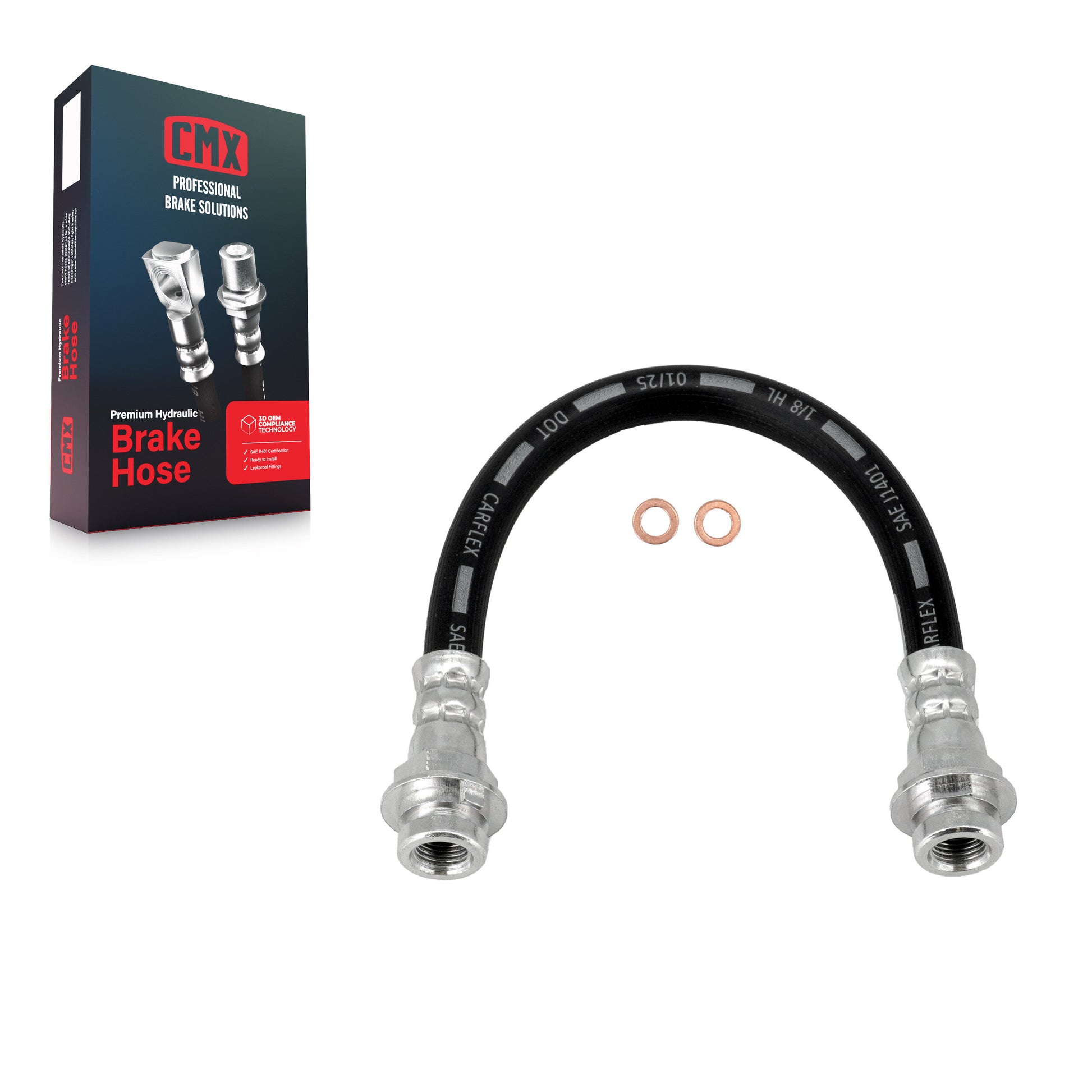 CMX 12-H620471 Brake Hydraulic Hose for 2003-2011 Chevrolet HHR, Pontiac G5, Pontiac Pursuit - Rear, Rear Inner