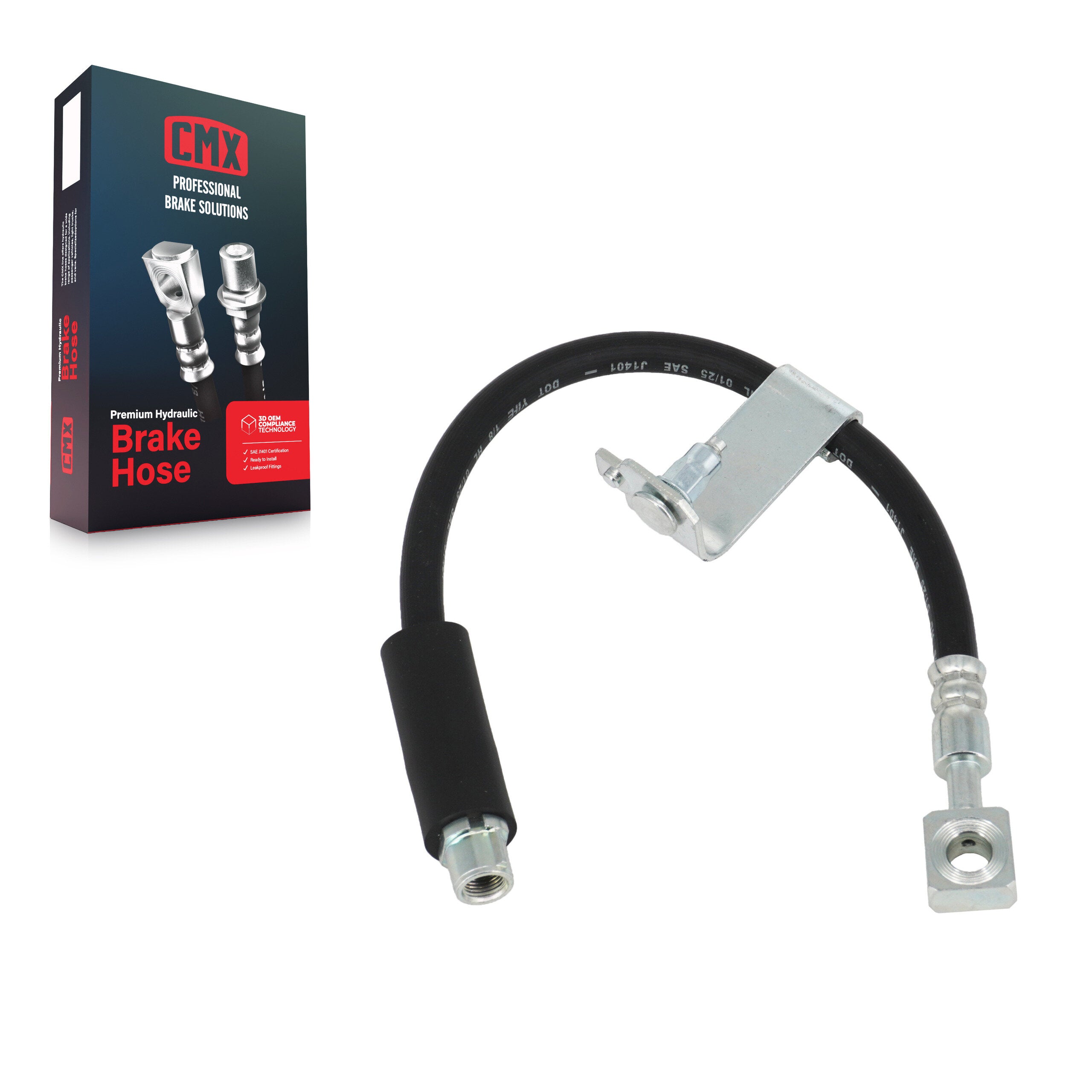 CMX 12-H620474 Brake Hydraulic Hose for 2004-2012 Pontiac G8, Saturn Aura, Pontiac G6 - Front Left