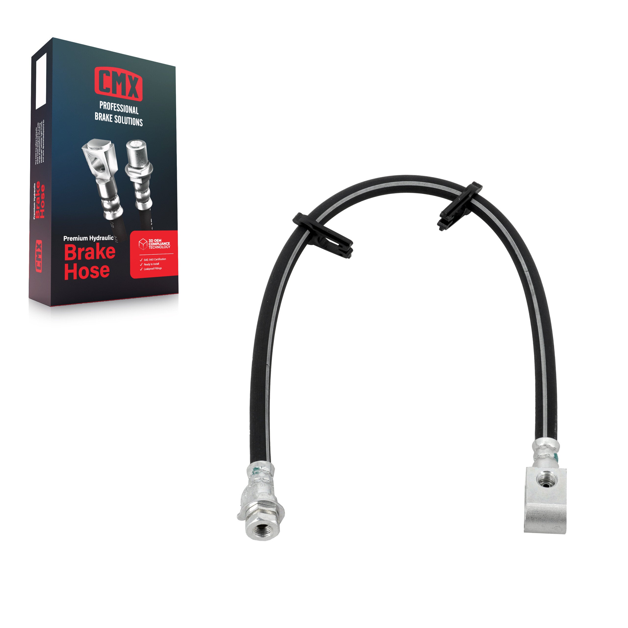 CMX 12-H620557 Brake Hydraulic Hose for 2004-2008 Lincoln Mark LT, Ford F-150 - Rear Center