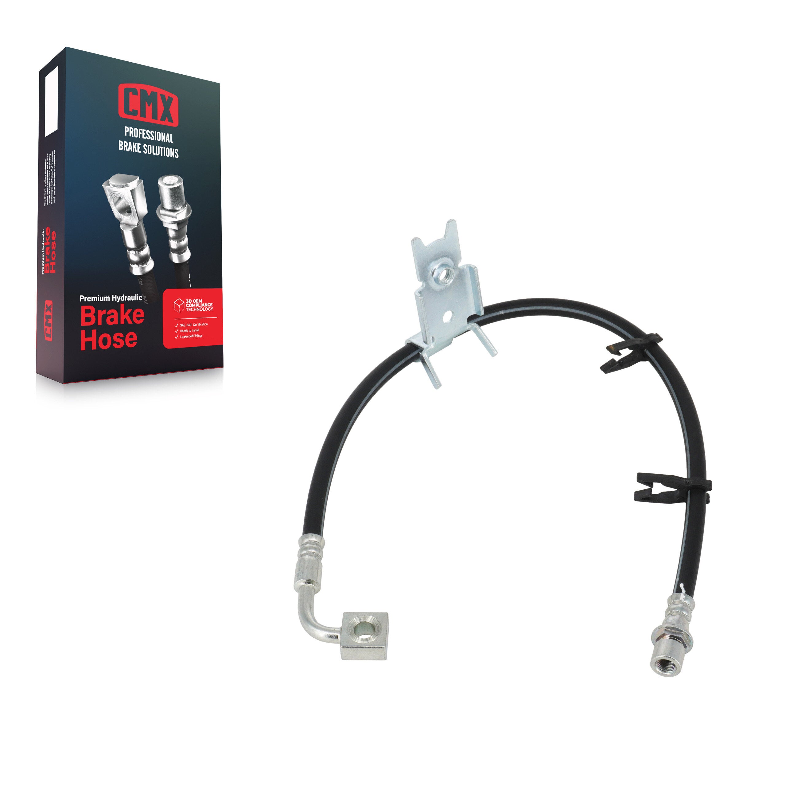 CMX 12-H620565 Brake Hydraulic Hose for 2005-2011 Dodge Challenger, Dodge Charger, Chrysler 300 - Front Left