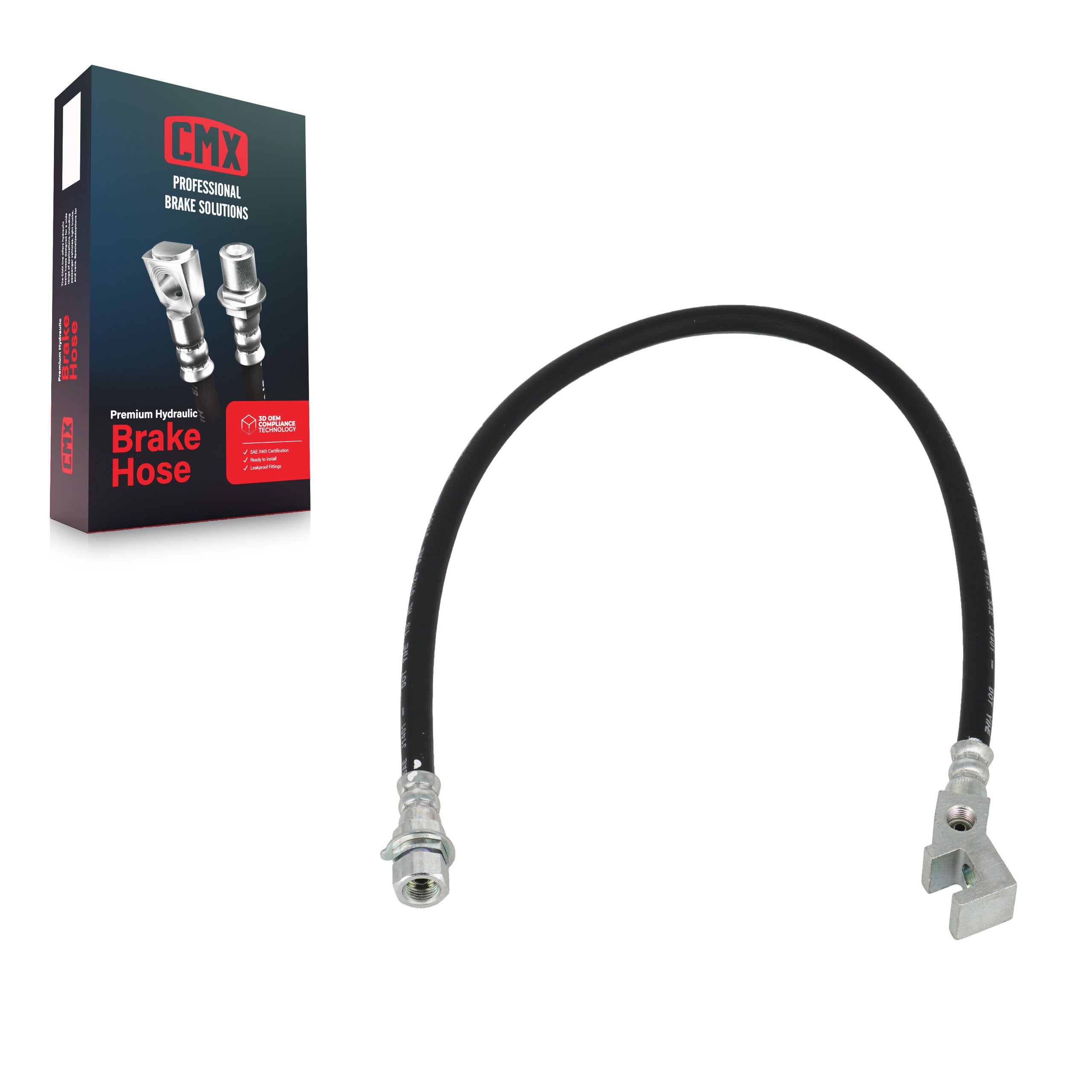 CMX 12-H620611 Brake Hydraulic Hose for 2005-2010 Ford F-250 Super Duty, Ford F-350 Super Duty - Rear Center