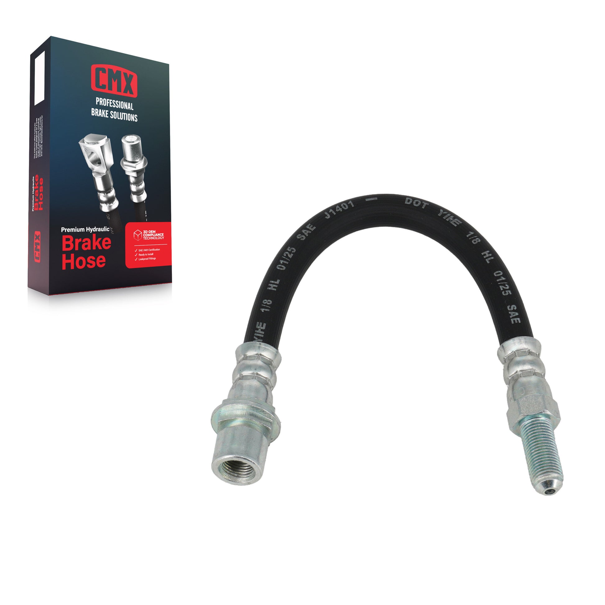 CMX 12-H620620 Brake Hydraulic Hose for 2005-2007 Ford Five Hundred, Ford Freestyle, Mercury Montego - Rear