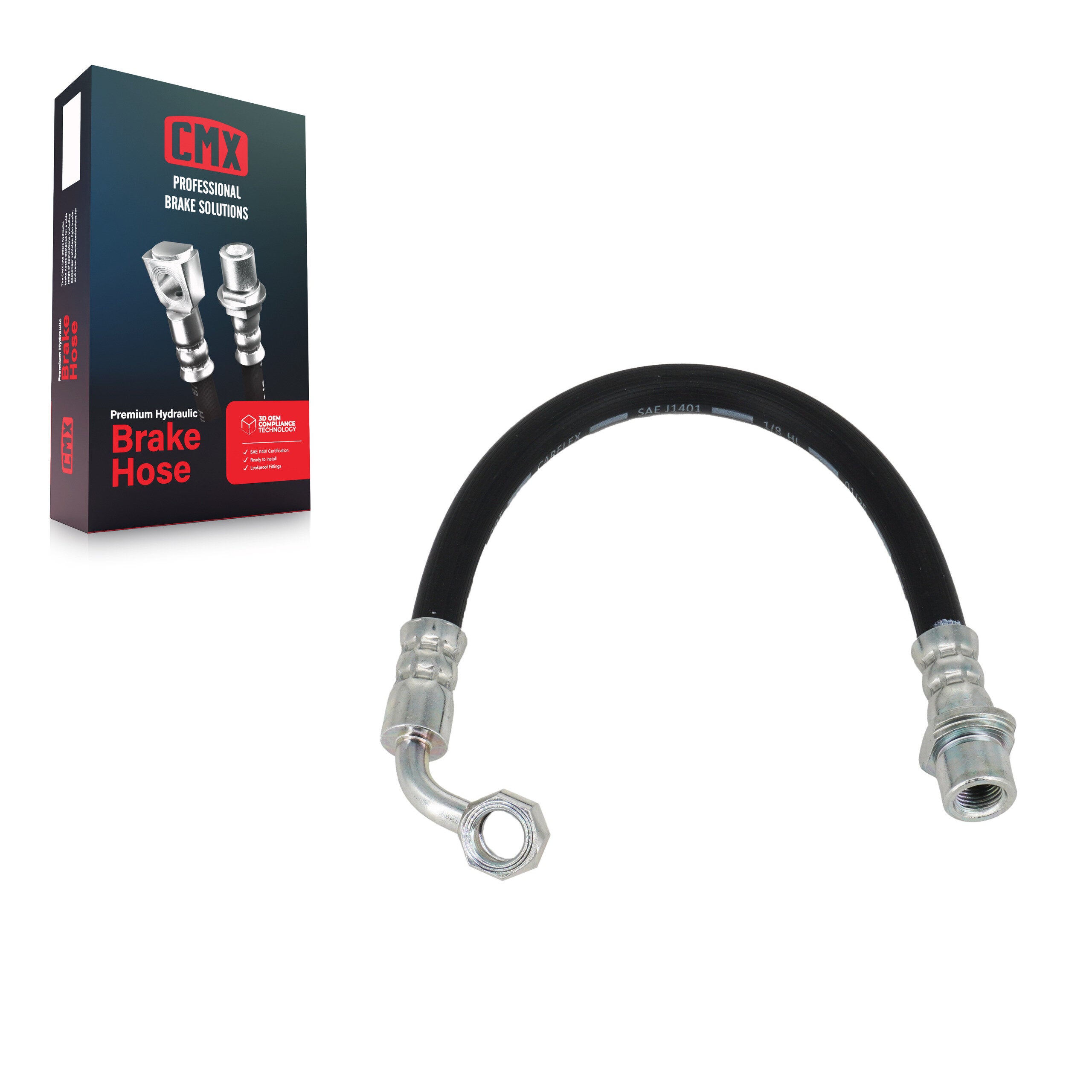 CMX 12-H620661 Brake Hydraulic Hose for 1998-2023 Lexus GX460, Toyota FJ Cruiser, Lexus GX470 - Rear Left Outer, Rear Right