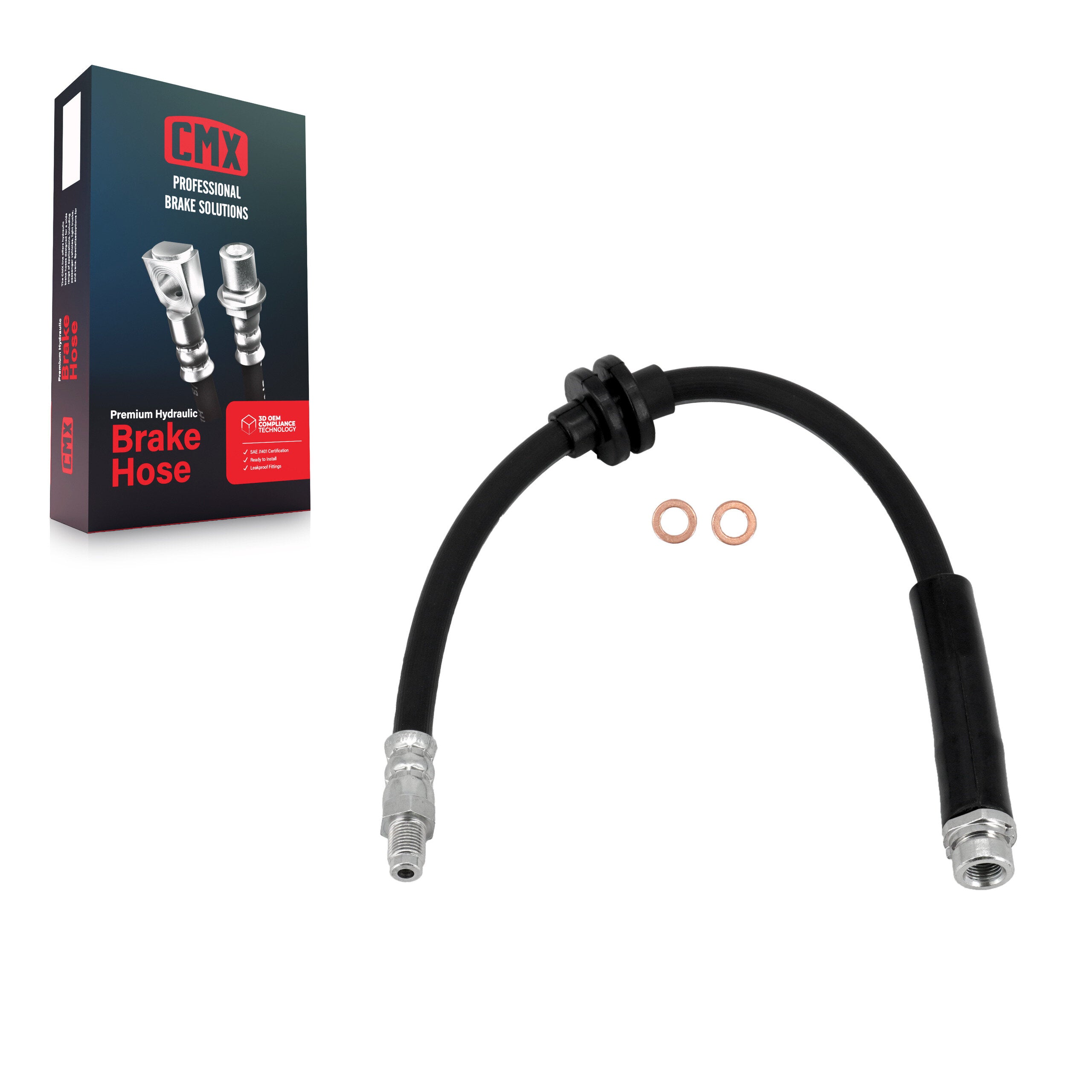 CMX 12-H620686 Brake Hydraulic Hose for 2004-2013 Mazda 3 Sport, Mazda 3 - Rear