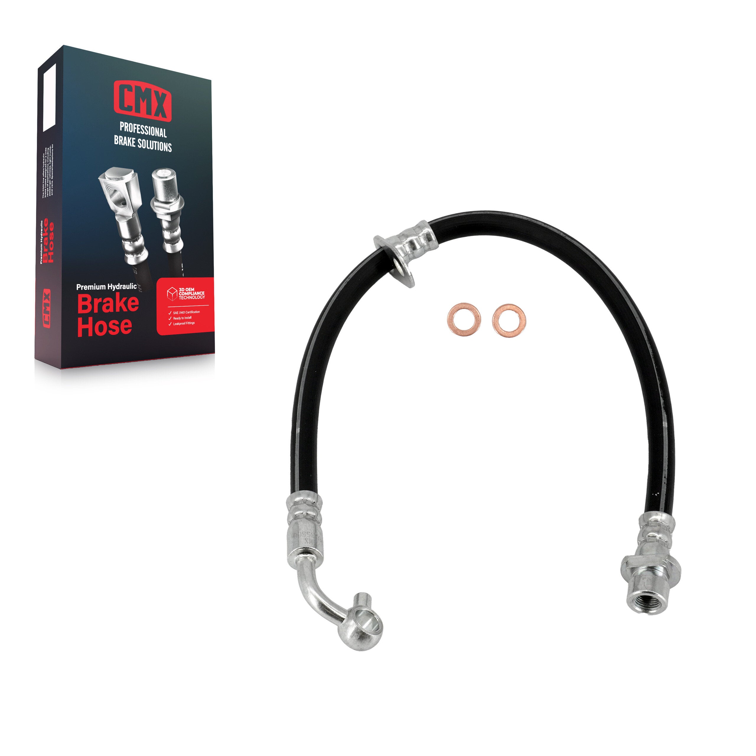 CMX 12-H620741 Brake Hydraulic Hose for 2007-2011 Honda CR-V - Front Right
