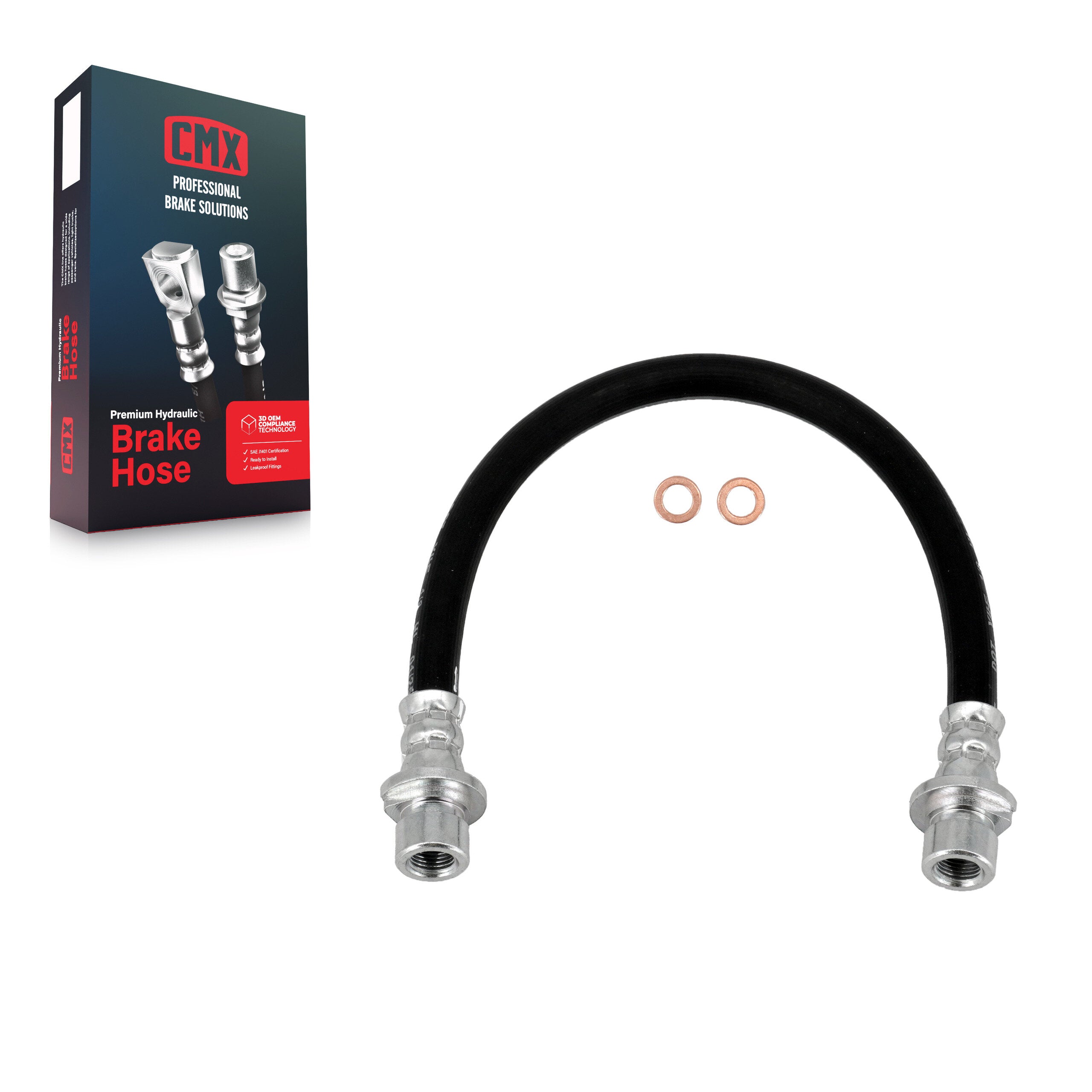 CMX 12-H620746 Brake Hydraulic Hose for 2006-2014 Honda Fit, Honda Ridgeline - Rear Left, Rear Inner