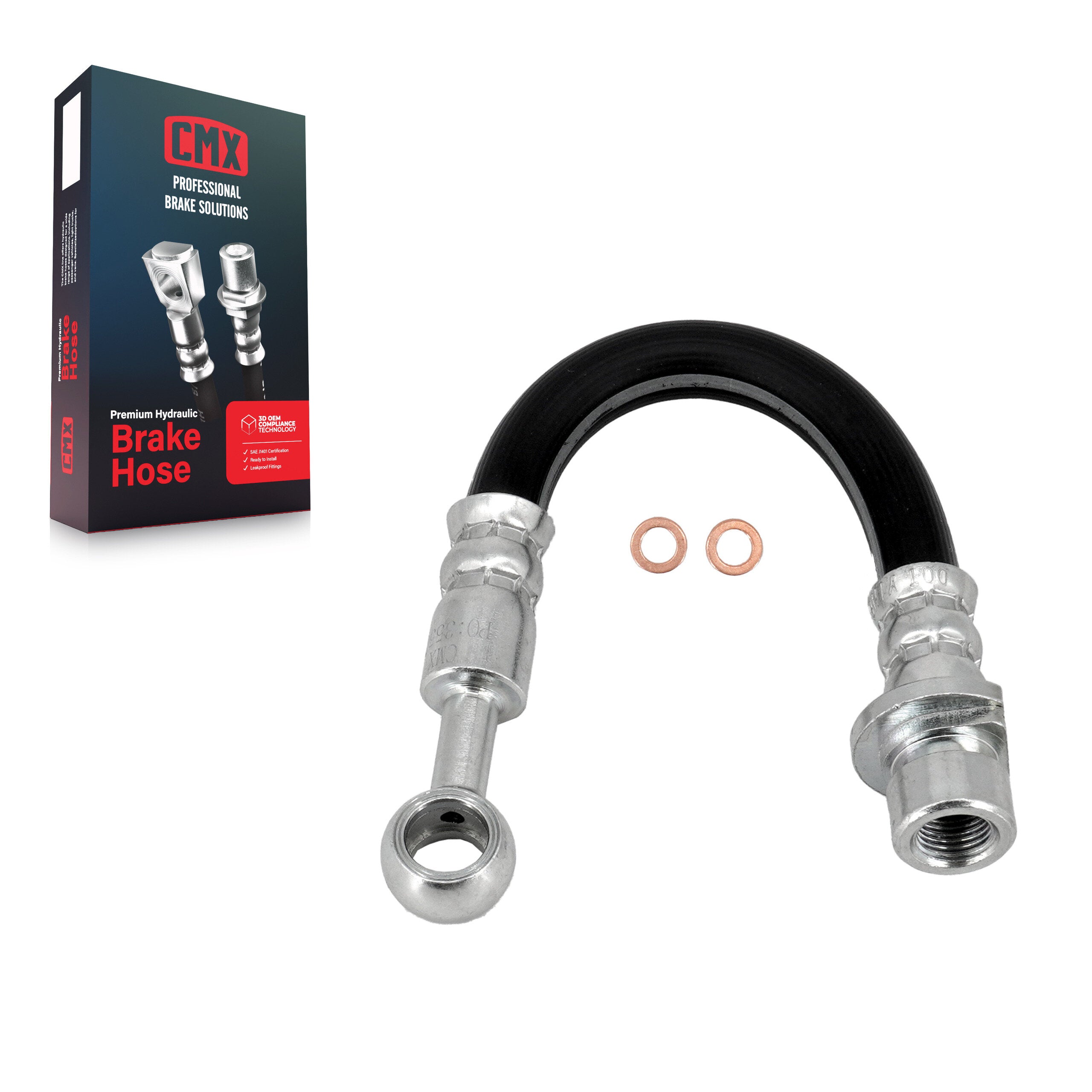 CMX 12-H620747 Brake Hydraulic Hose for 2006-2014 Honda Ridgeline - Rear Outer