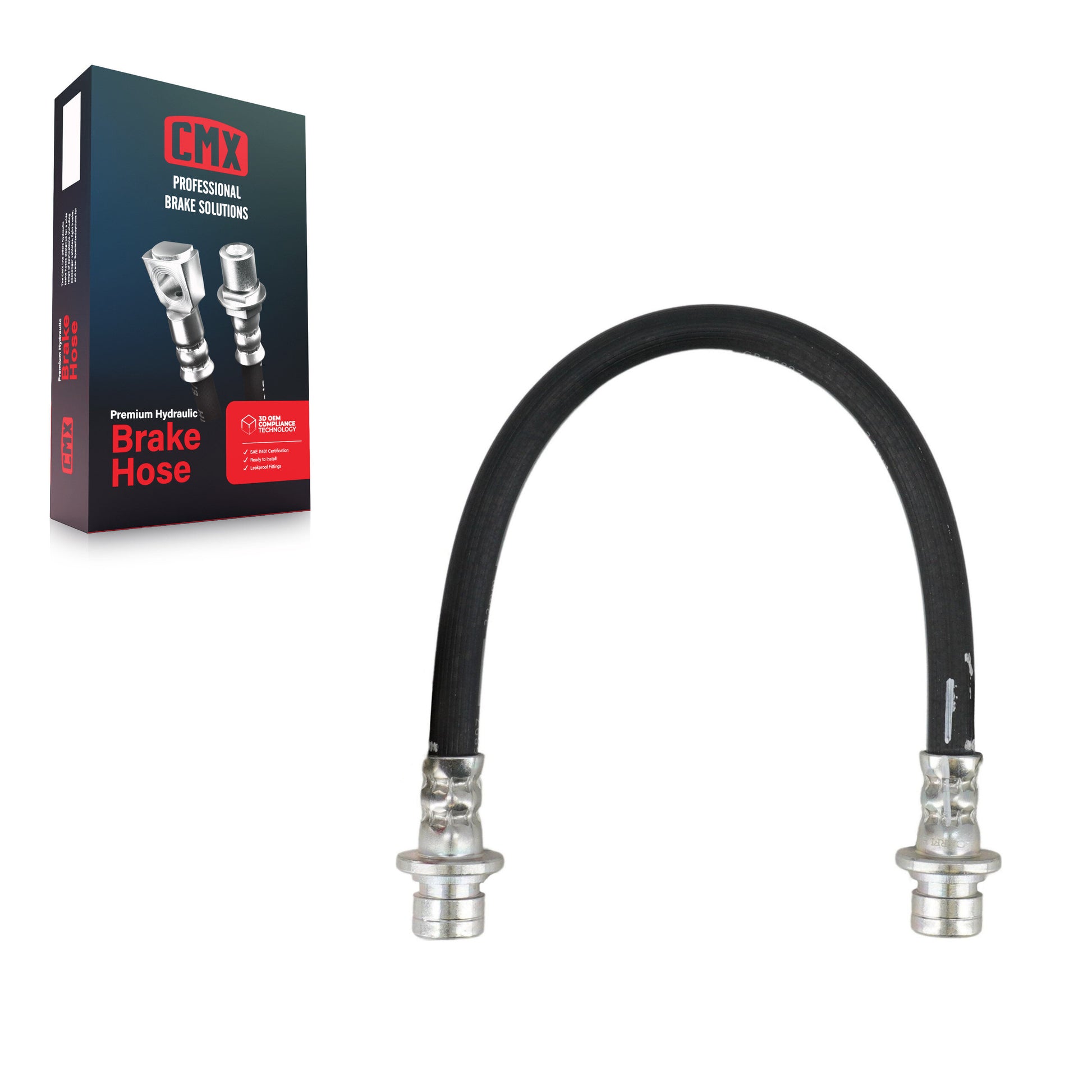 CMX 12-H620748 Brake Hydraulic Hose for 2007-2015 Honda Fit, Honda Civic, Honda Insight - Rear, Rear Right