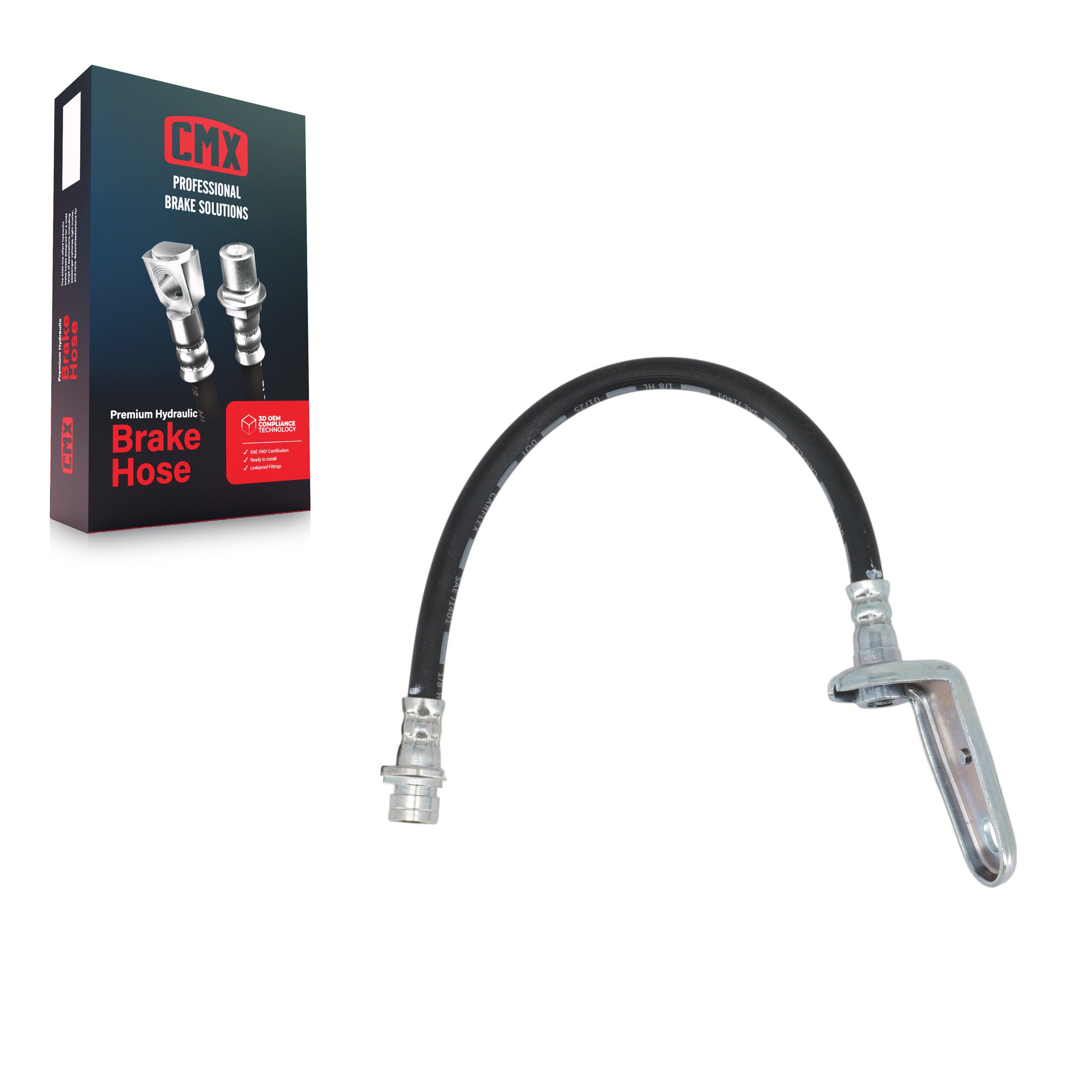CMX 12-H620749 Brake Hydraulic Hose for 2006-2011 Honda Civic - Rear