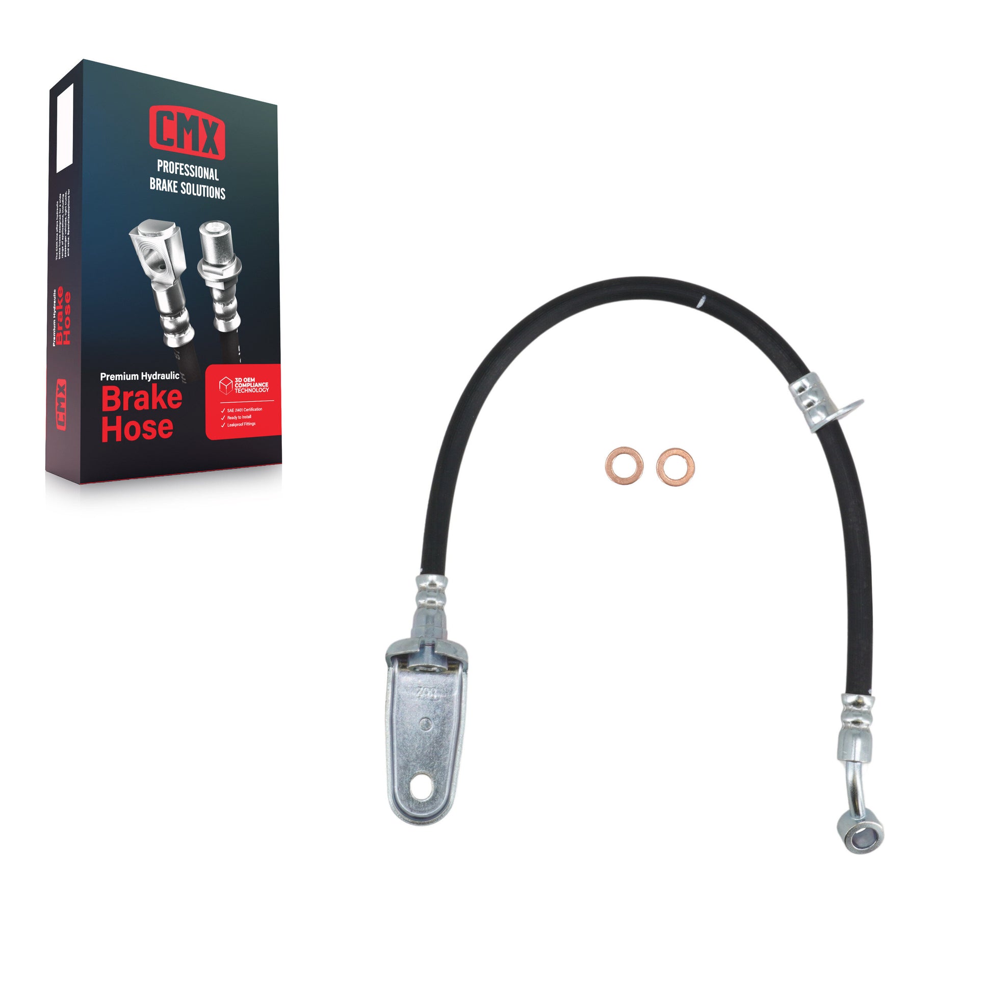 CMX 12-H620750 Brake Hydraulic Hose for 2006-2011 Acura CSX, Honda Civic - Rear Right
