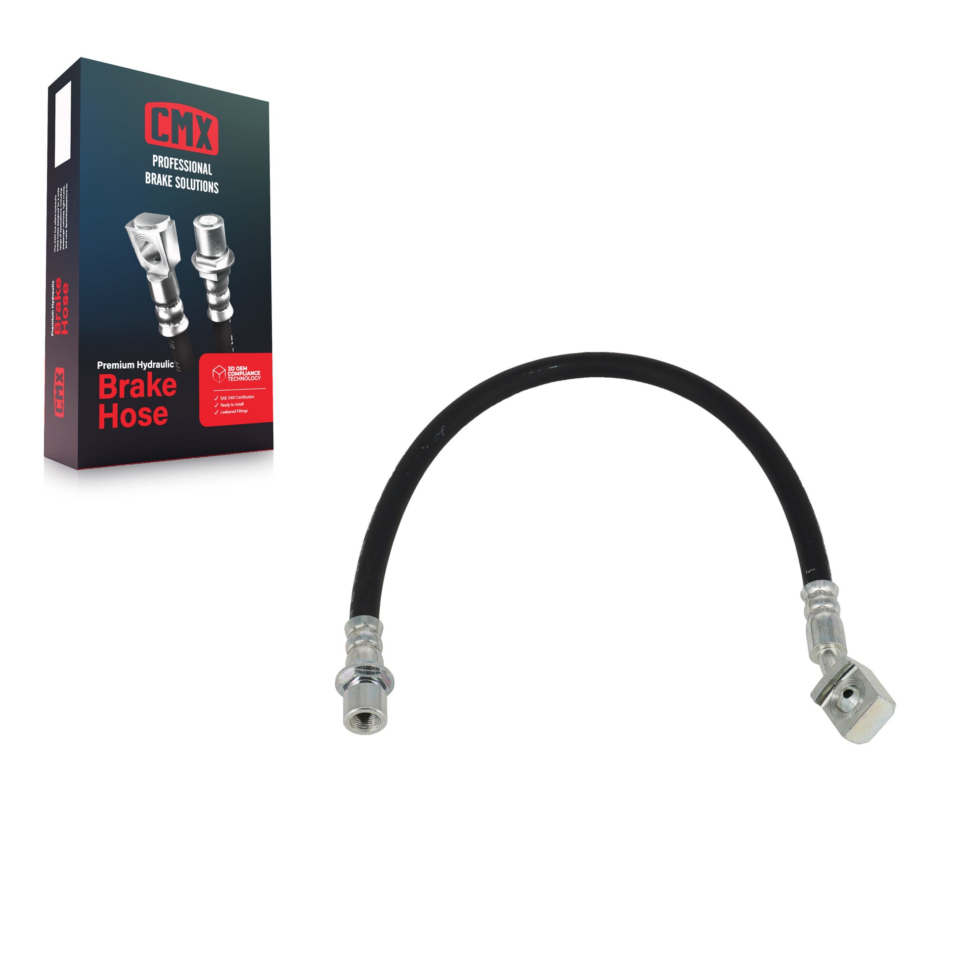 CMX 12-H620770 Brake Hydraulic Hose for 2007-2019 Chevrolet Silverado 1500 LD, GMC Sierra 1500 Limited, Chevrolet Silverado 1500 - Rear Right
