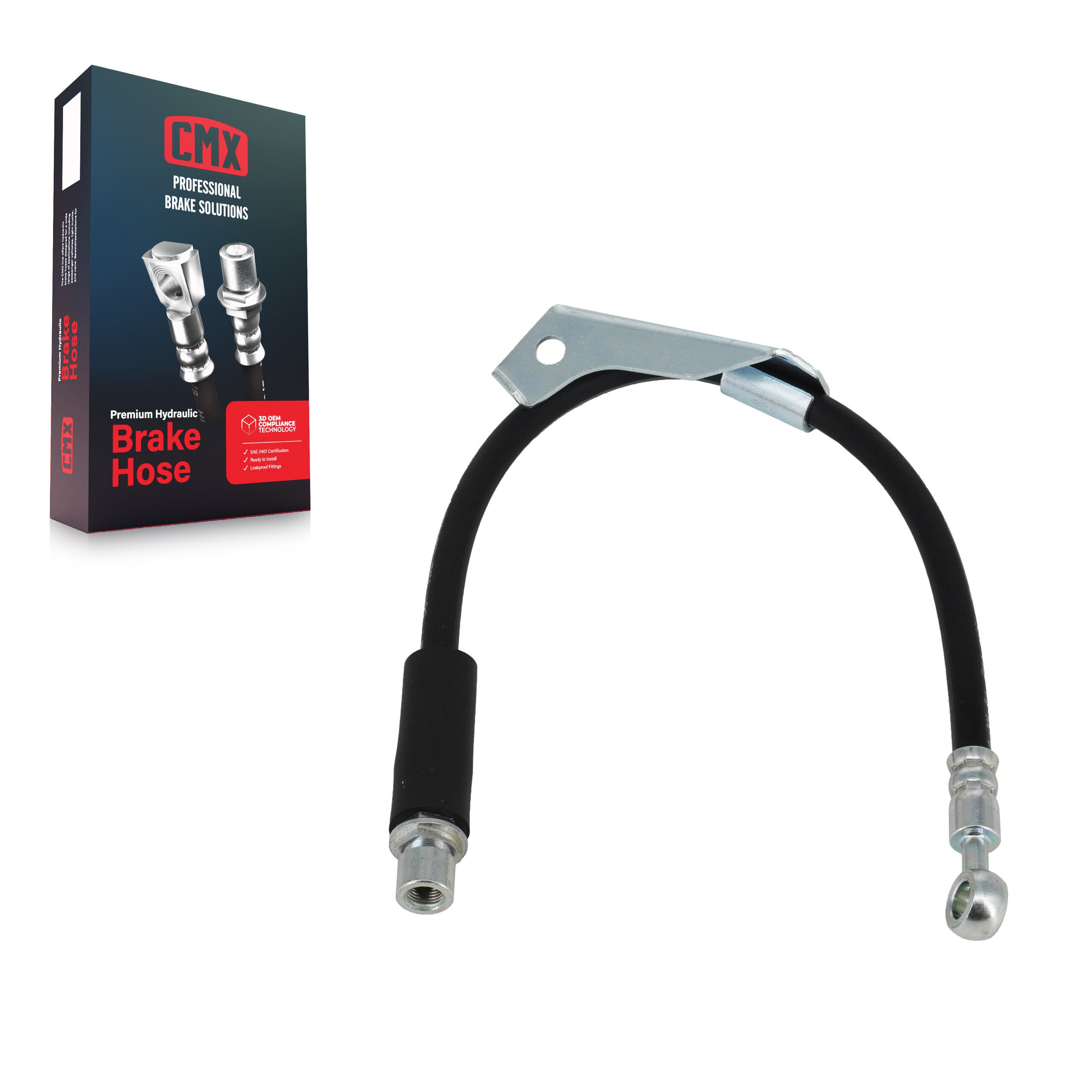 CMX 12-H620793 Brake Hydraulic Hose for 2007-2009 Chevrolet Equinox, Pontiac Torrent - Front Left