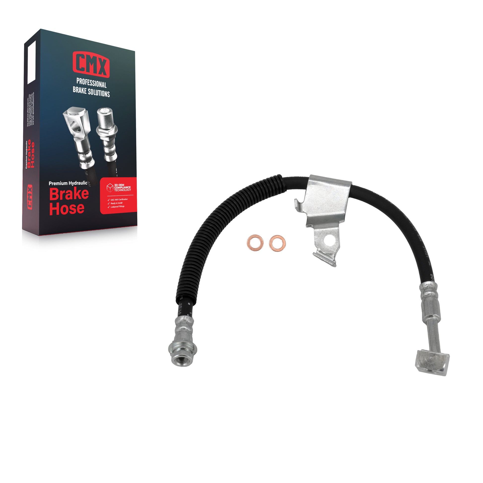 CMX 12-H620831 Brake Hydraulic Hose for 2006-2011 Buick Lucerne, Cadillac DTS - Front Left