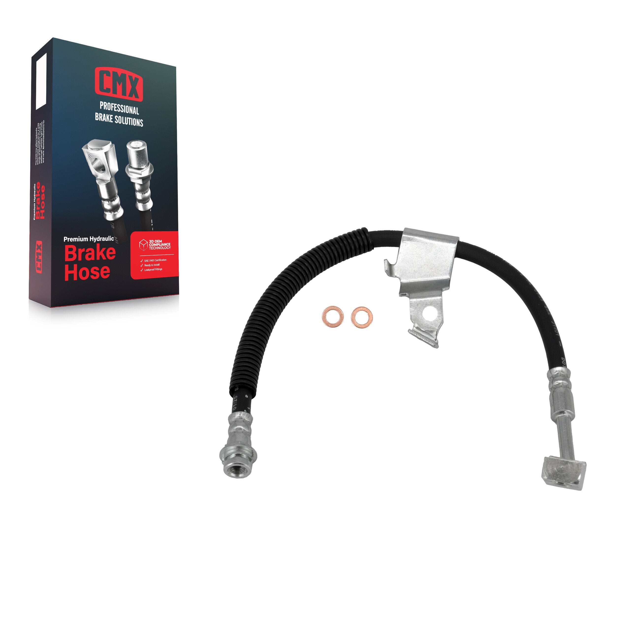CMX 12-H620831 Brake Hydraulic Hose for 2006-2011 Buick Lucerne, Cadillac DTS - Front Left