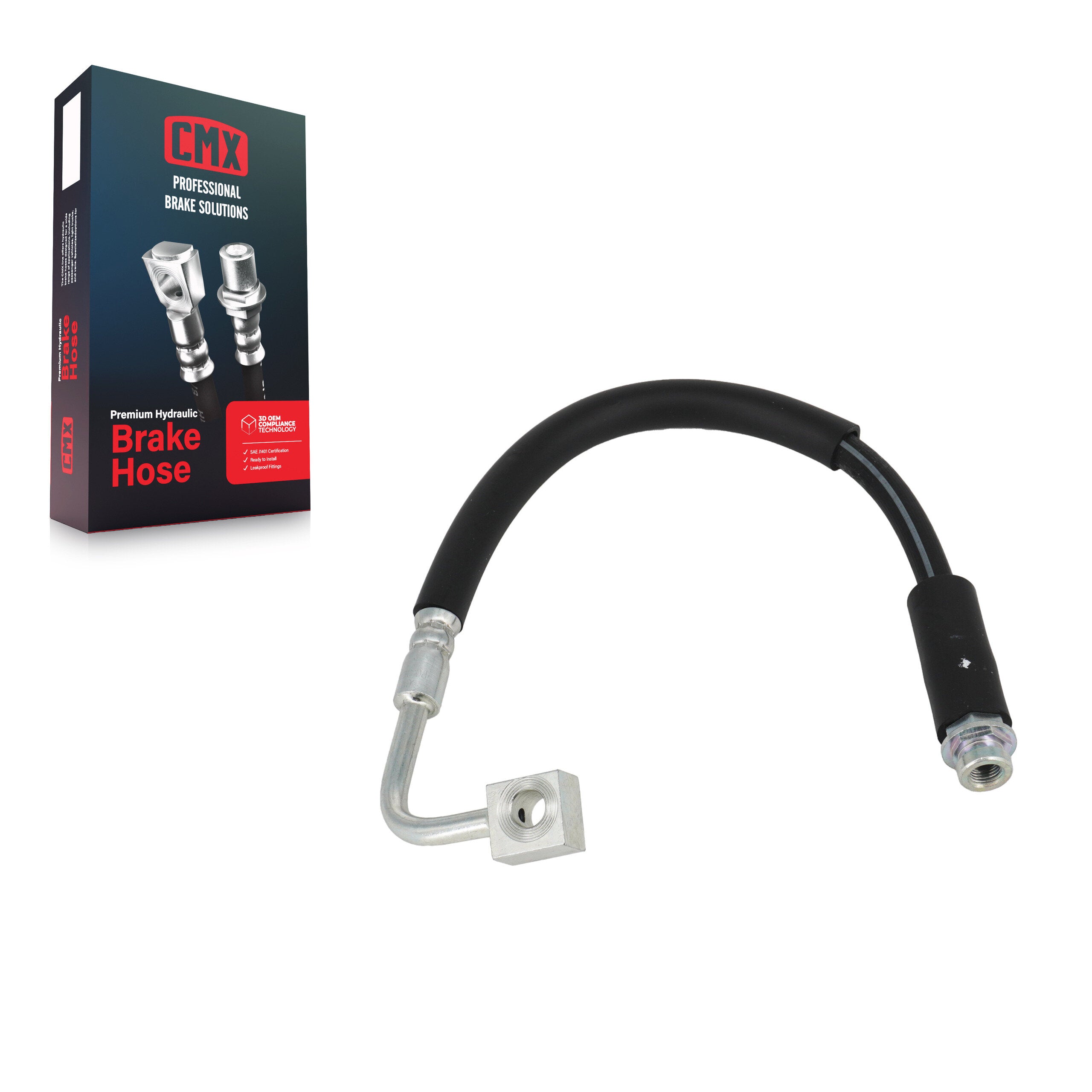 CMX 12-H620880 Brake Hydraulic Hose for 2008-2012 Ram C/V, Volkswagen Routan, Chrysler Town & Country - Front Right