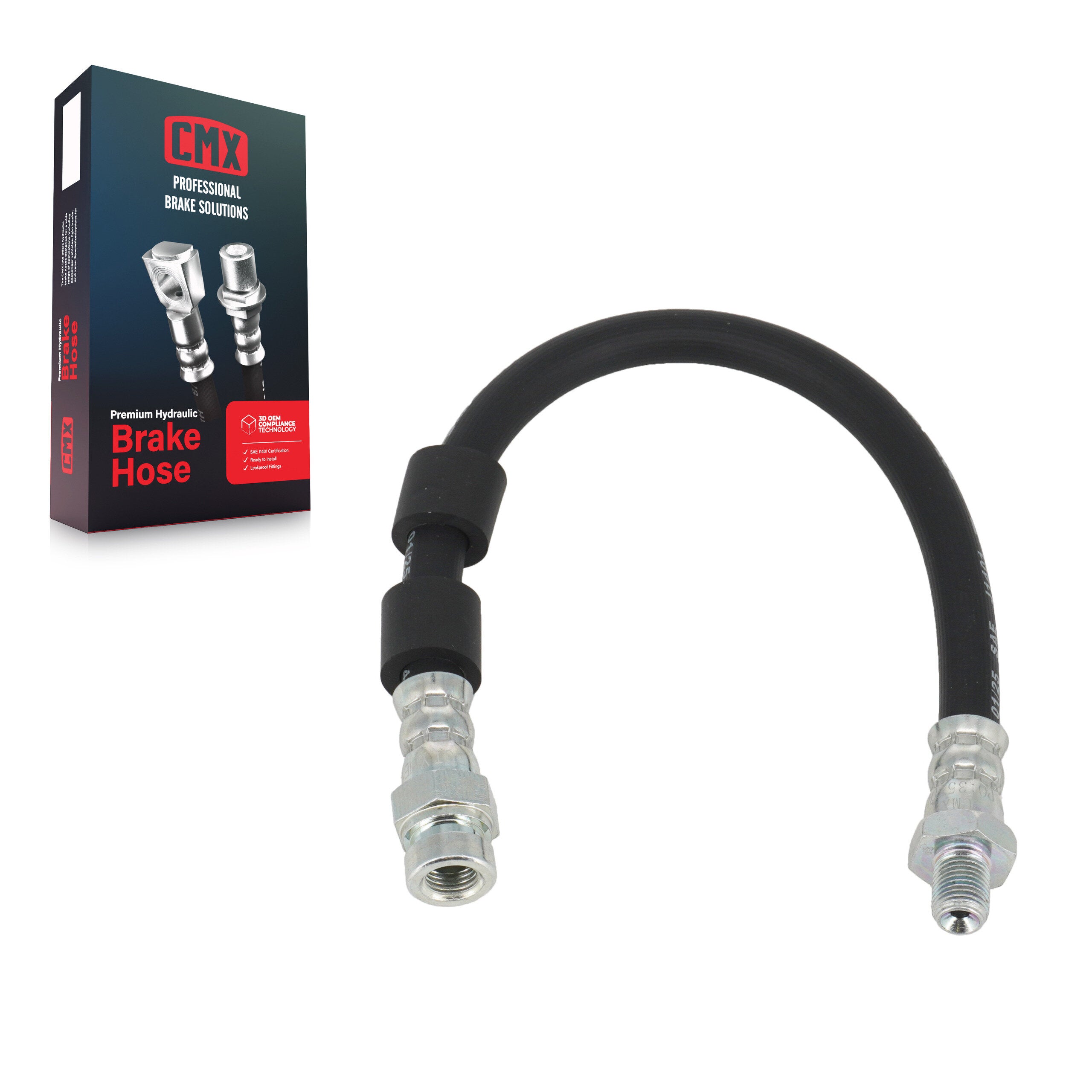 CMX 12-H620902 Brake Hydraulic Hose for 2007-2017 Chrysler 200, Dodge Avenger, Chrysler Sebring - Rear Outer