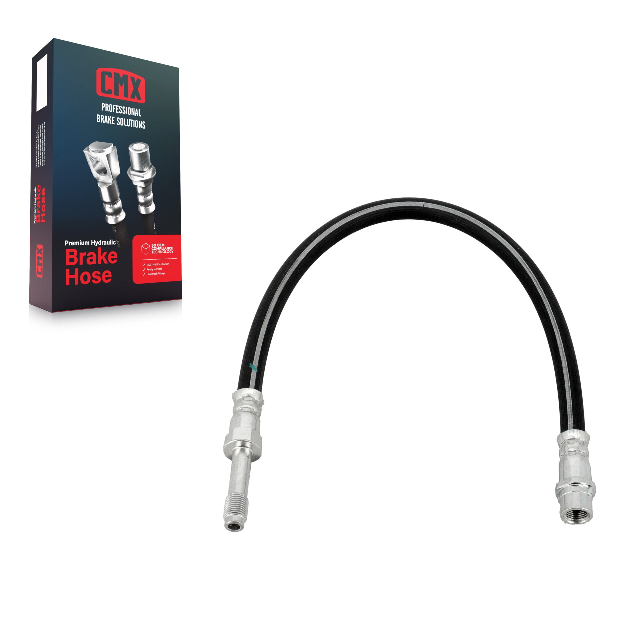 CMX 12-H620903 Brake Hydraulic Hose for 2002-2019 Mercedes-Benz Sprinter 2500, Mercedes-Benz Sprinter 3500, Dodge Sprinter 2500 - Rear, Front