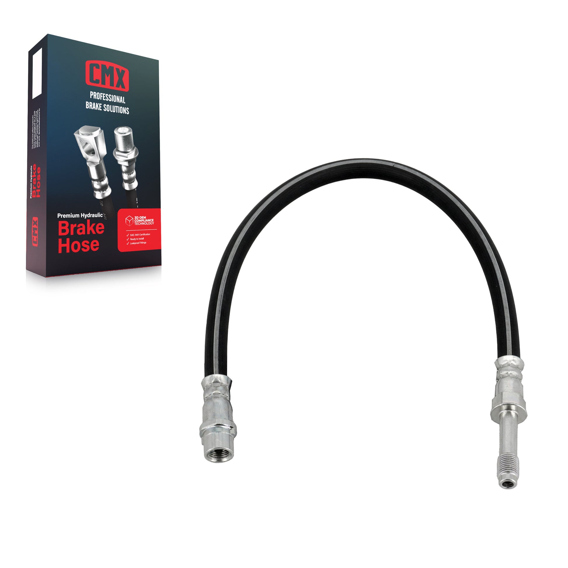 CMX 12-H620904 Brake Hydraulic Hose for 2007-2019 Mercedes-Benz Sprinter 2500, Mercedes-Benz Sprinter 3500, Dodge Sprinter 2500 - Rear, Front