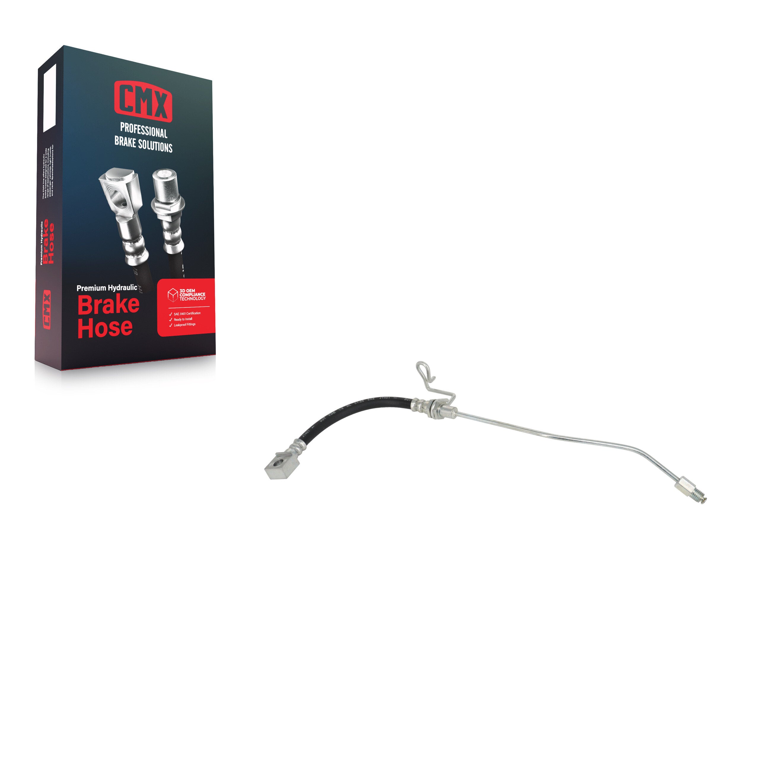 CMX 12-H620921 Brake Hydraulic Hose for 2003-2012 Ram 2500, Ram 3500, Dodge Ram 2500 - Rear Left