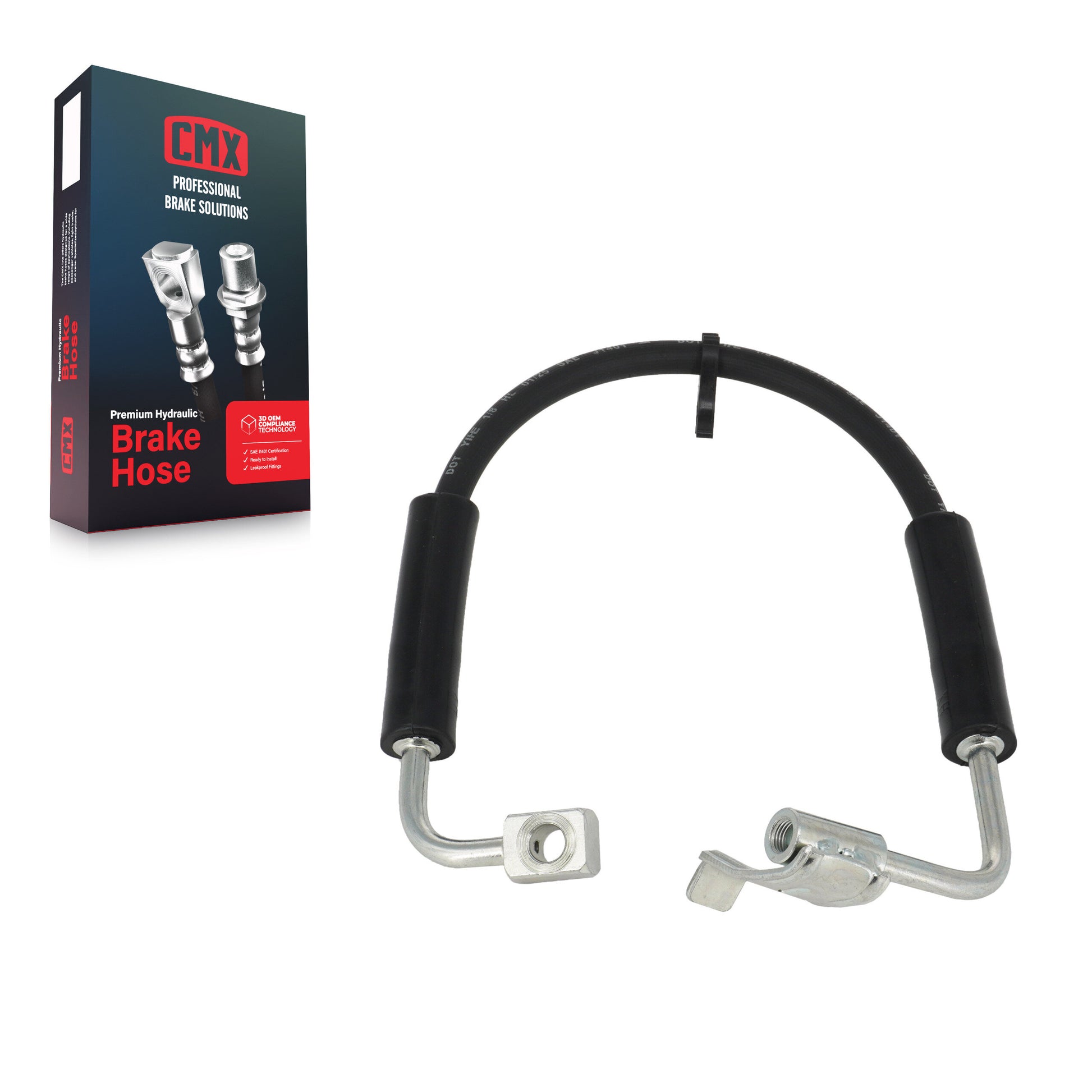 CMX 12-H620925 Brake Hydraulic Hose for 2007-2010 Jeep Wrangler - Front Right