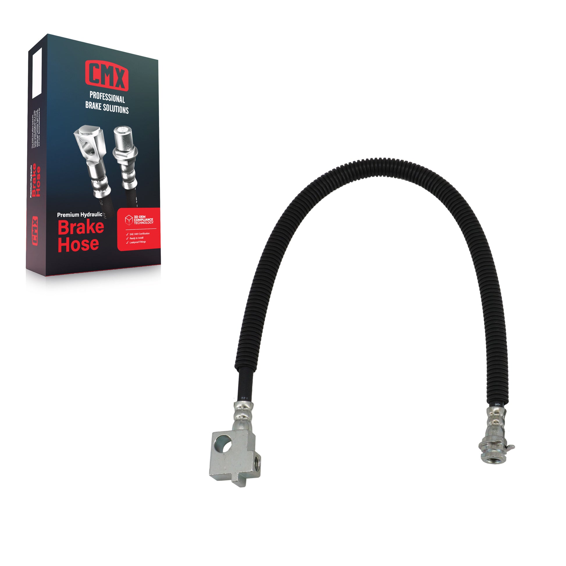CMX 12-H620943 Brake Hydraulic Hose for 2007-2008 Dodge Ram 1500, Dodge Ram 2500, Dodge Ram 3500 - Rear Center
